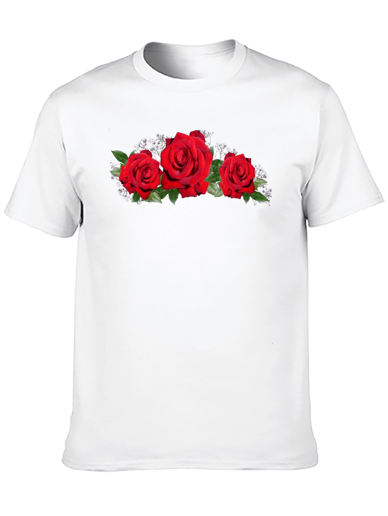 Rose Graphic Black T-Shirt - 10