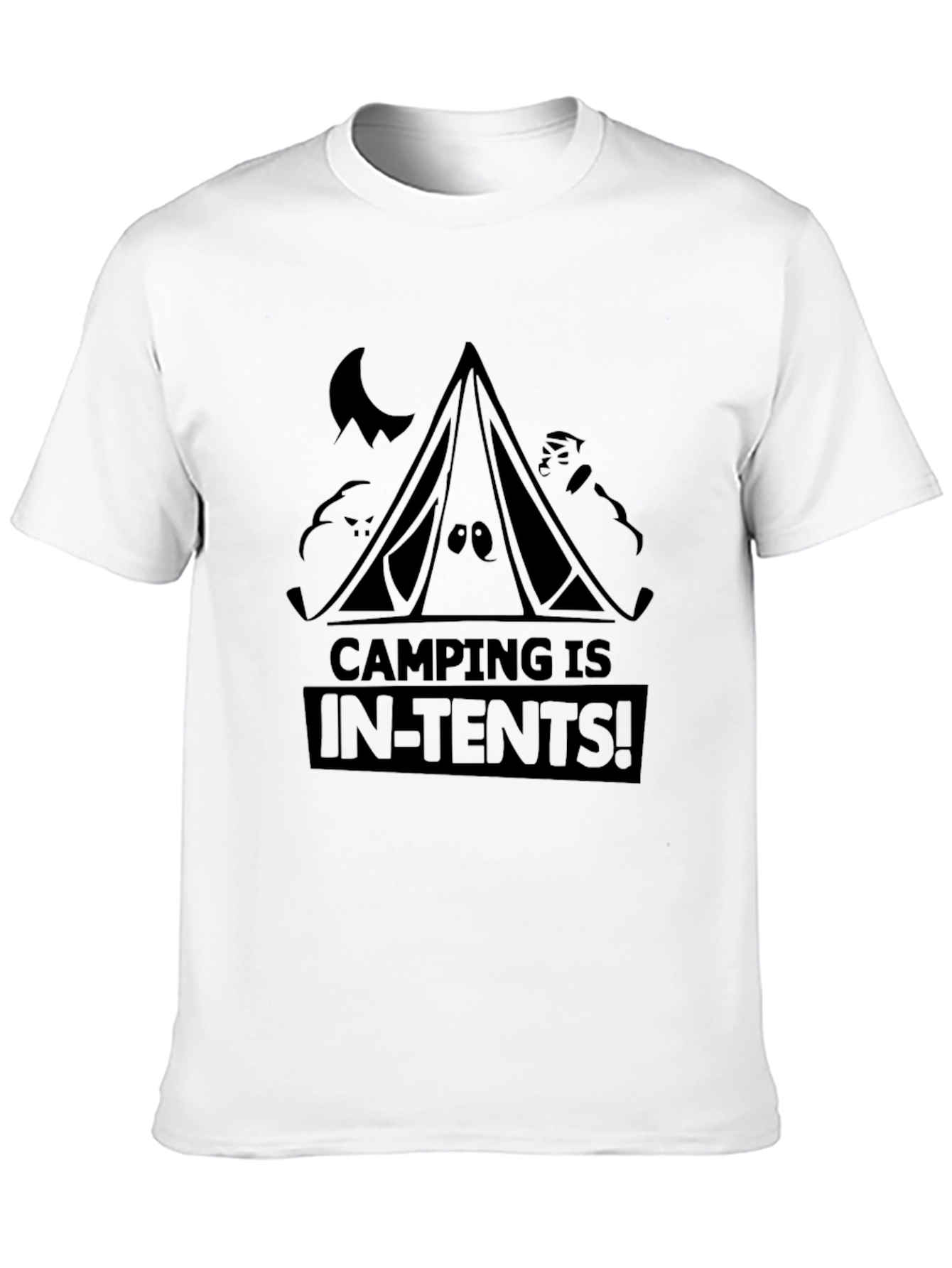 Black Camping Is In-Tents! Graphic Tee view 10