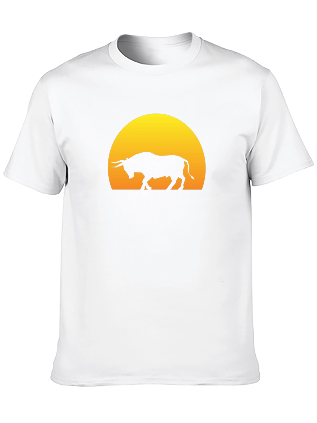 Black Bull Silhouette Graphic Tee - Black view 10