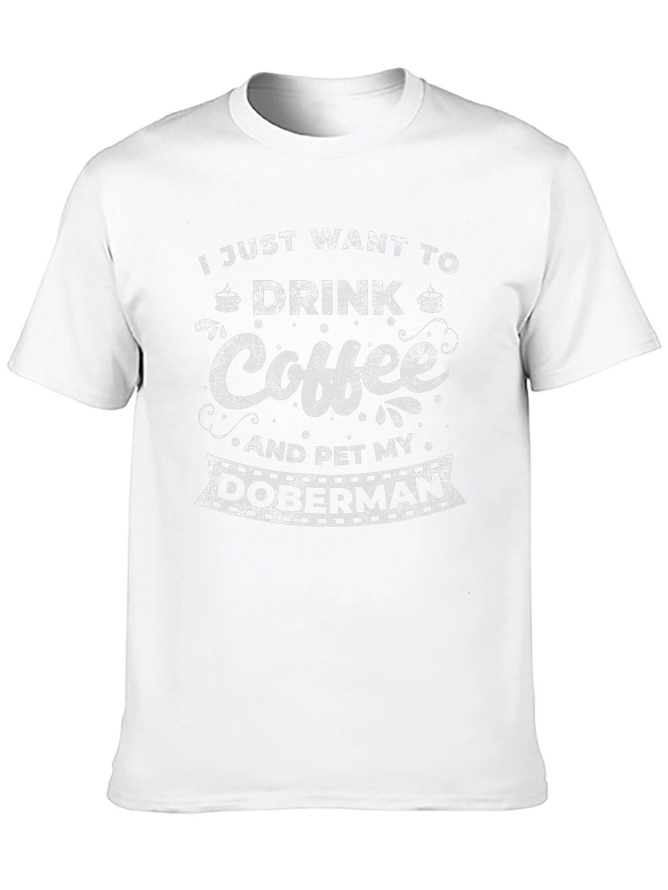 Black Coffee and Doberman Graphic Tee view 10