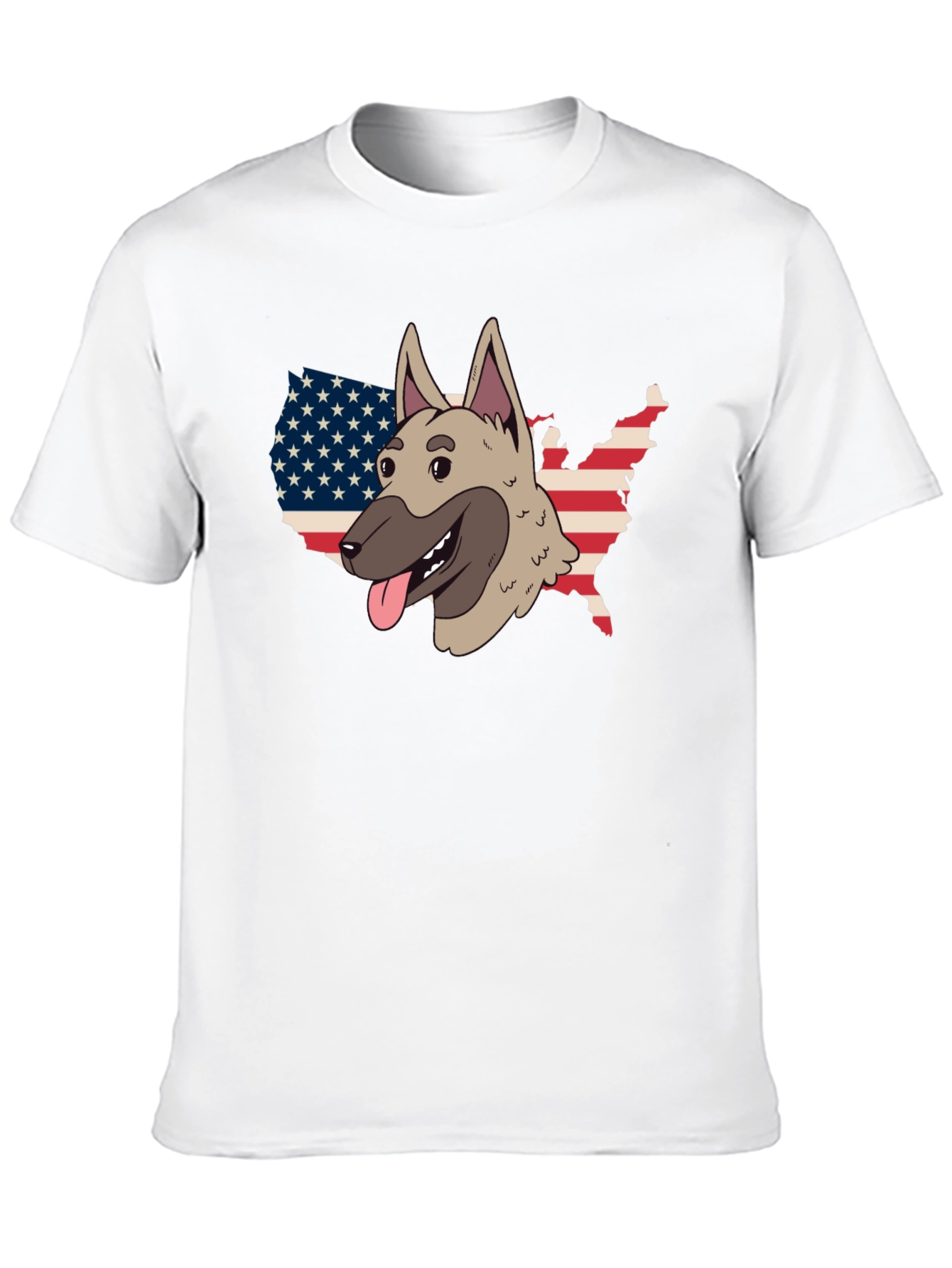 Black Dog USA Flag Patriotic Graphic Tee view 10