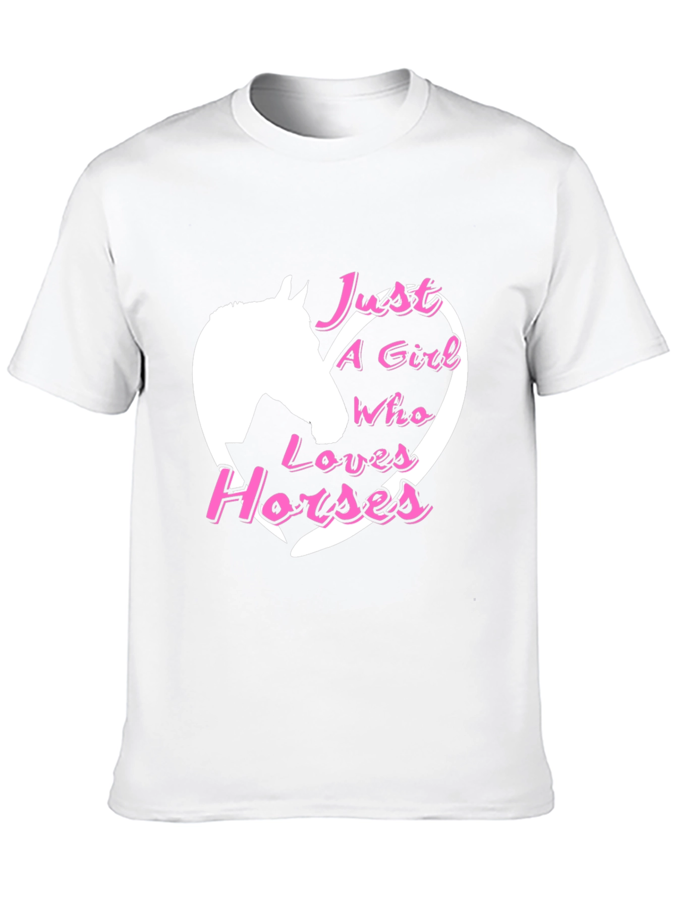 Black Just A Girl Who Loves Horses Black T-Shirt view 10