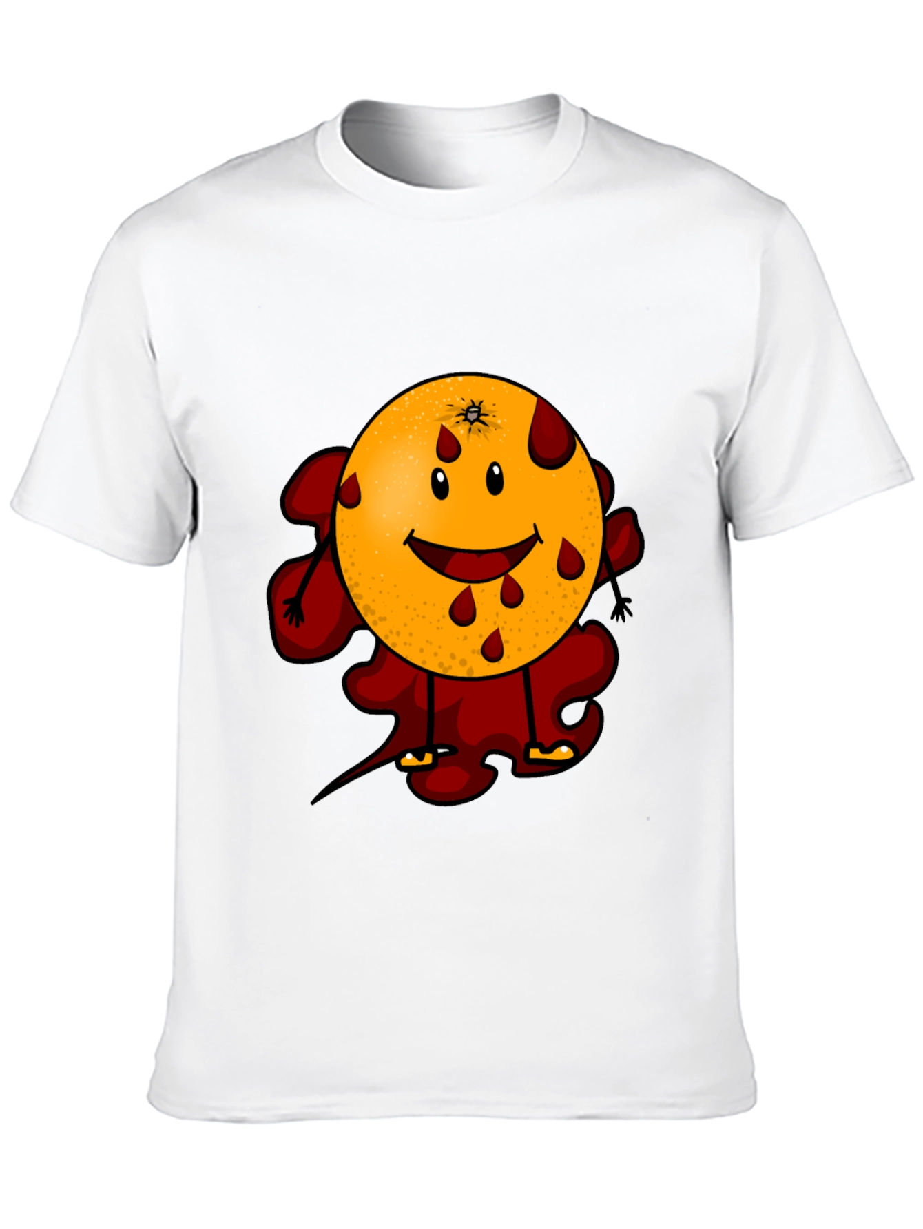 Black Bloody Orange Graphic Tee - Black view 10