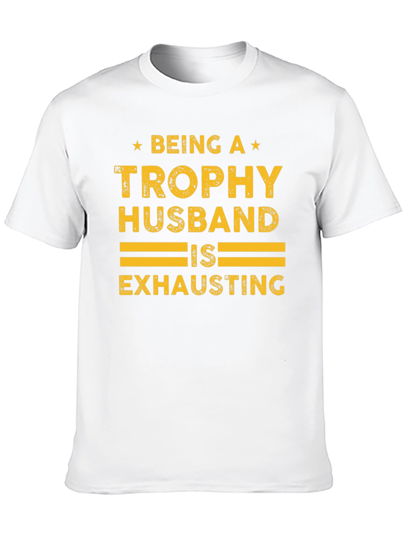Black Trophy Husband Graphic Tee - Fun Novelty Shirt view 10