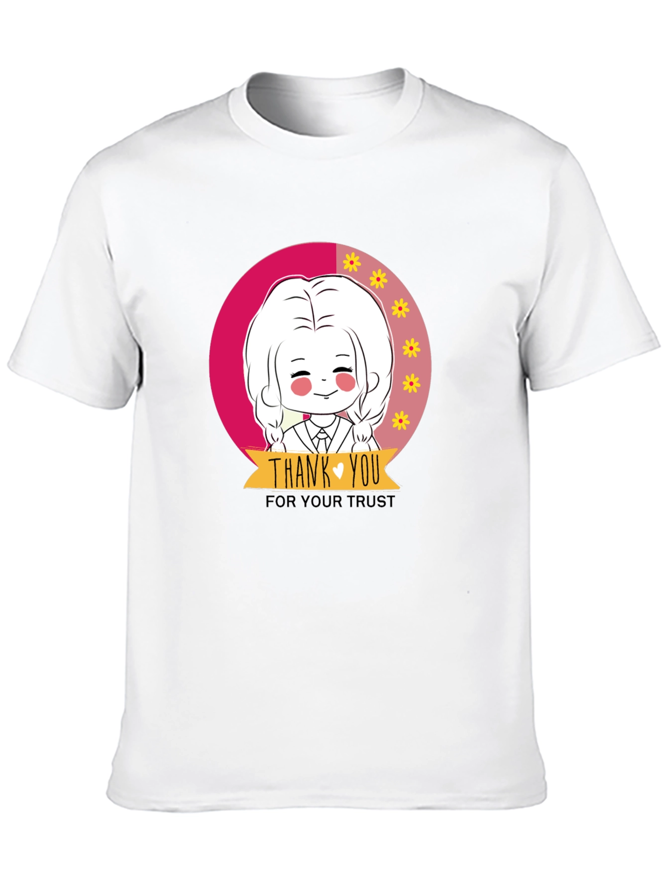 Black Cute Cartoon Graphic Print Black T-Shirt view 10