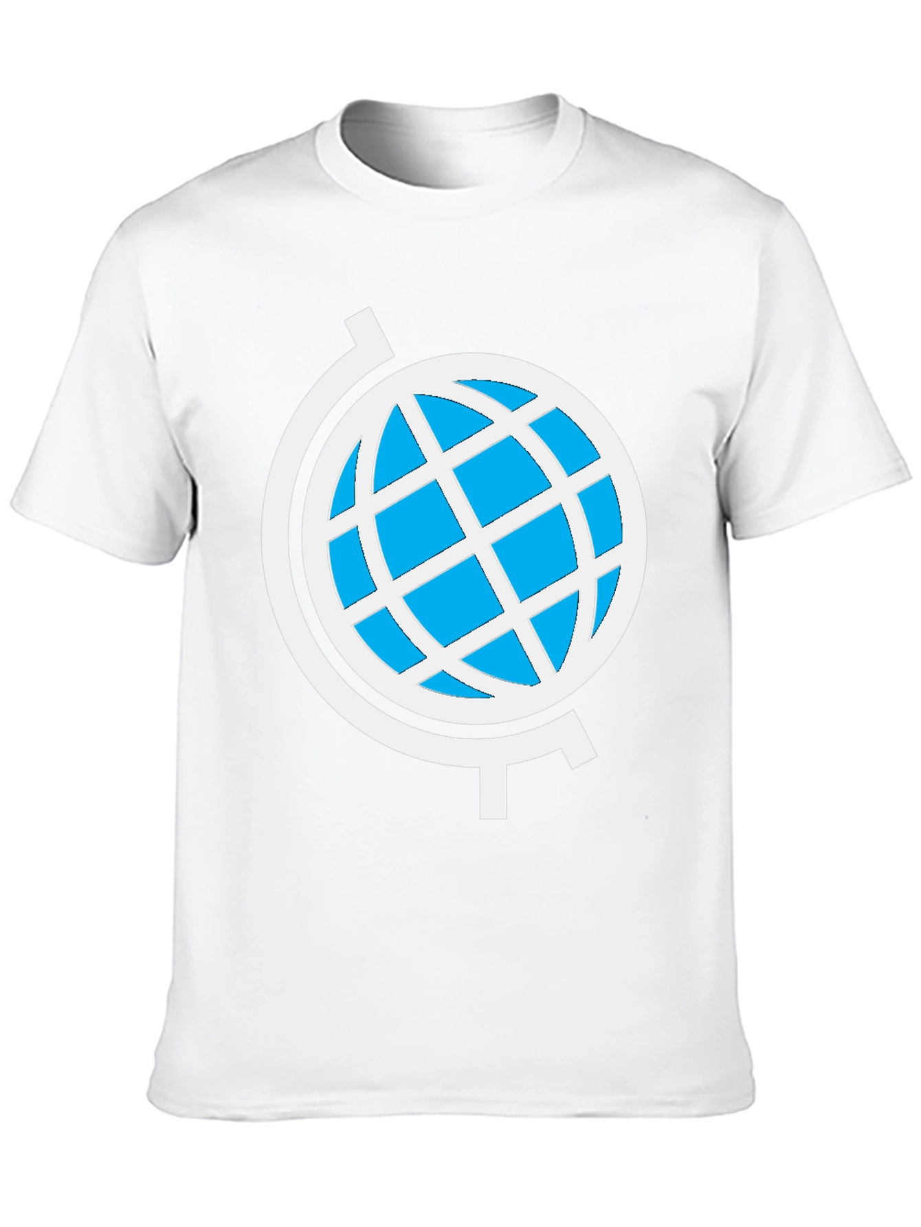 Black Globe Graphic Black T-Shirt - Stylish World Design view 10
