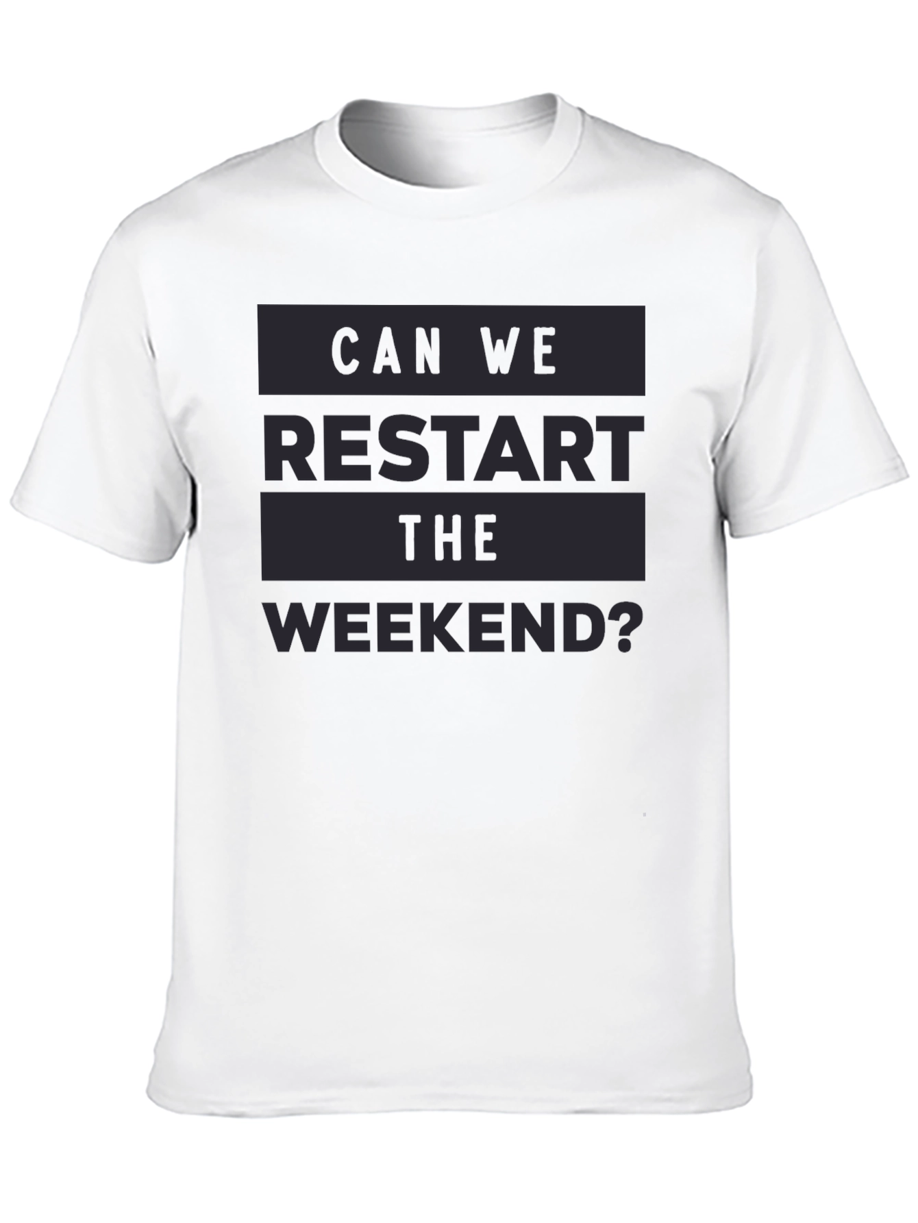 Black Restart the Weekend Graphic Tee view 10