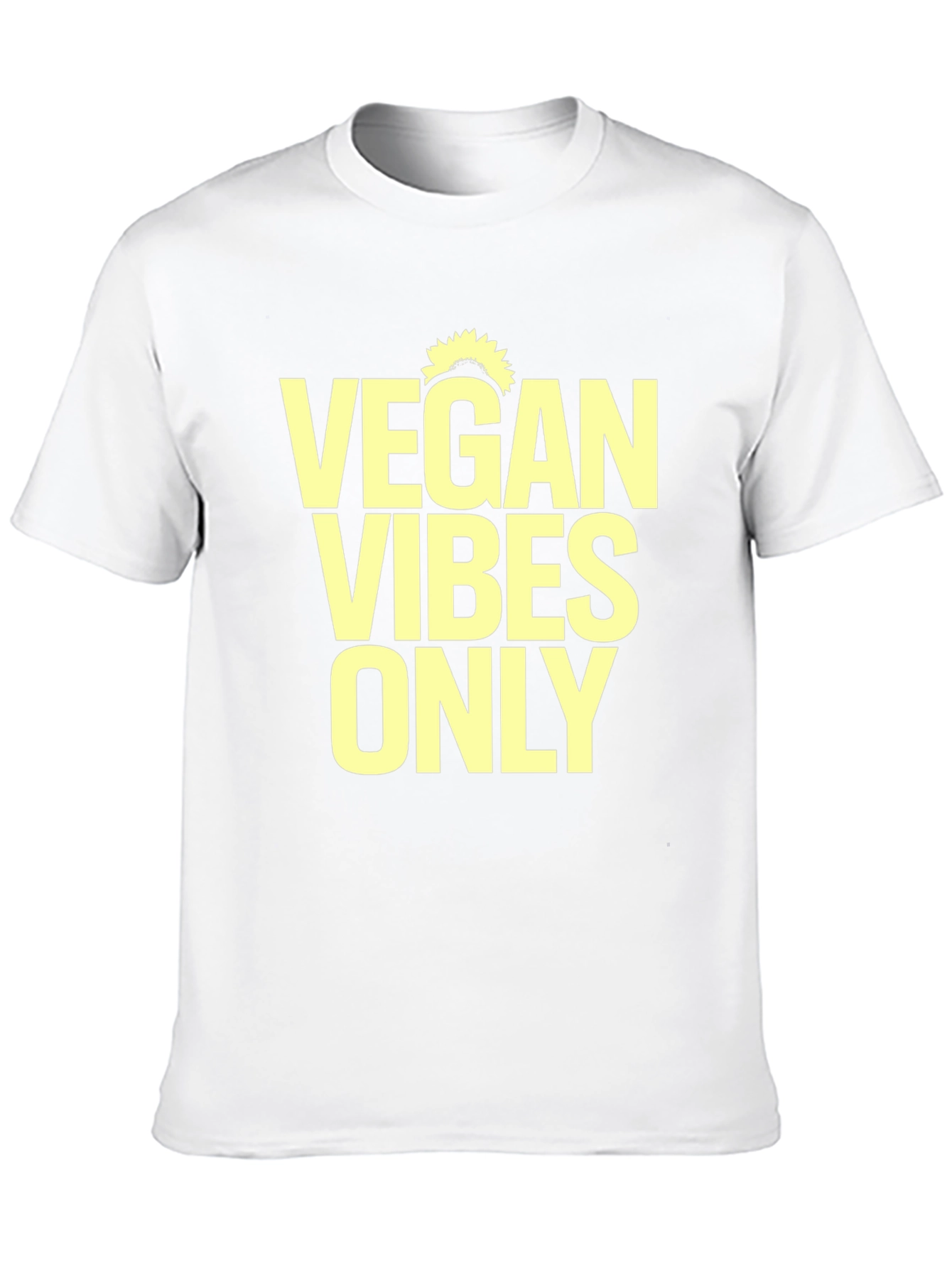 Black Vegan Vibes Only T-Shirt - Unisex Graphic Tee view 10
