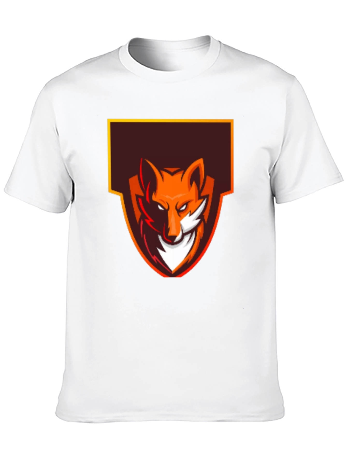 Black Fox Logo Graphic Tee - Black Cotton Blend view 10