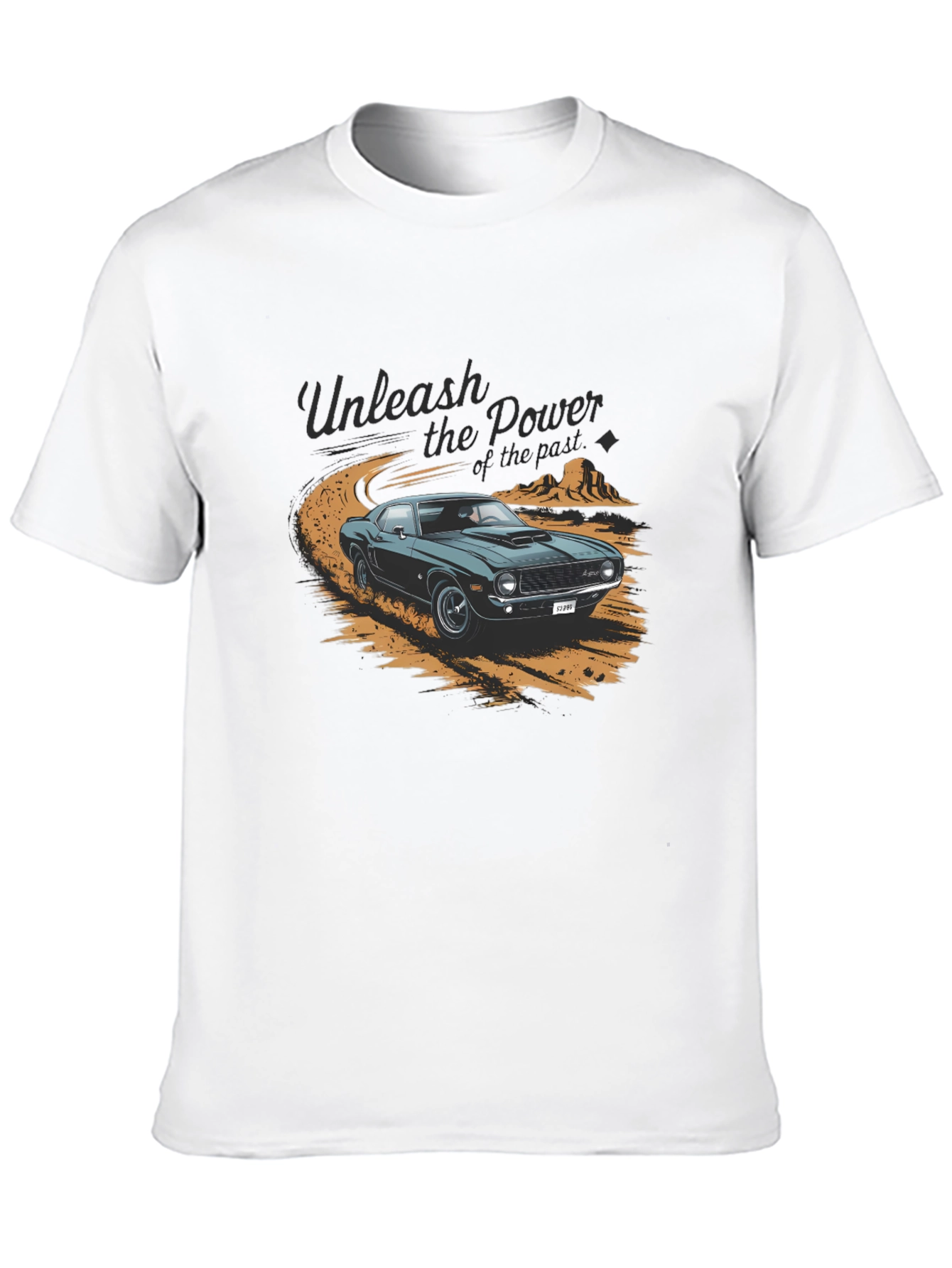 Black Unleash the Power Car Graphic T-Shirt view 10
