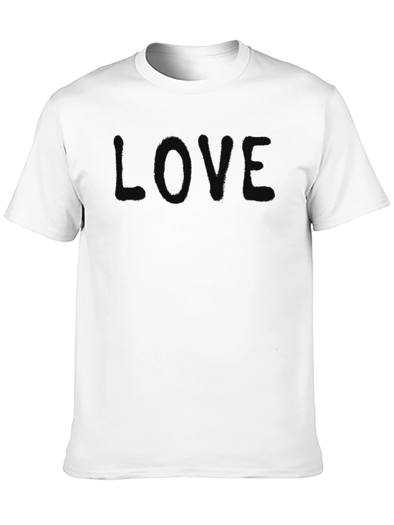 Black Men's Black LOVE Graphic Tee - Casual Comfort view 10