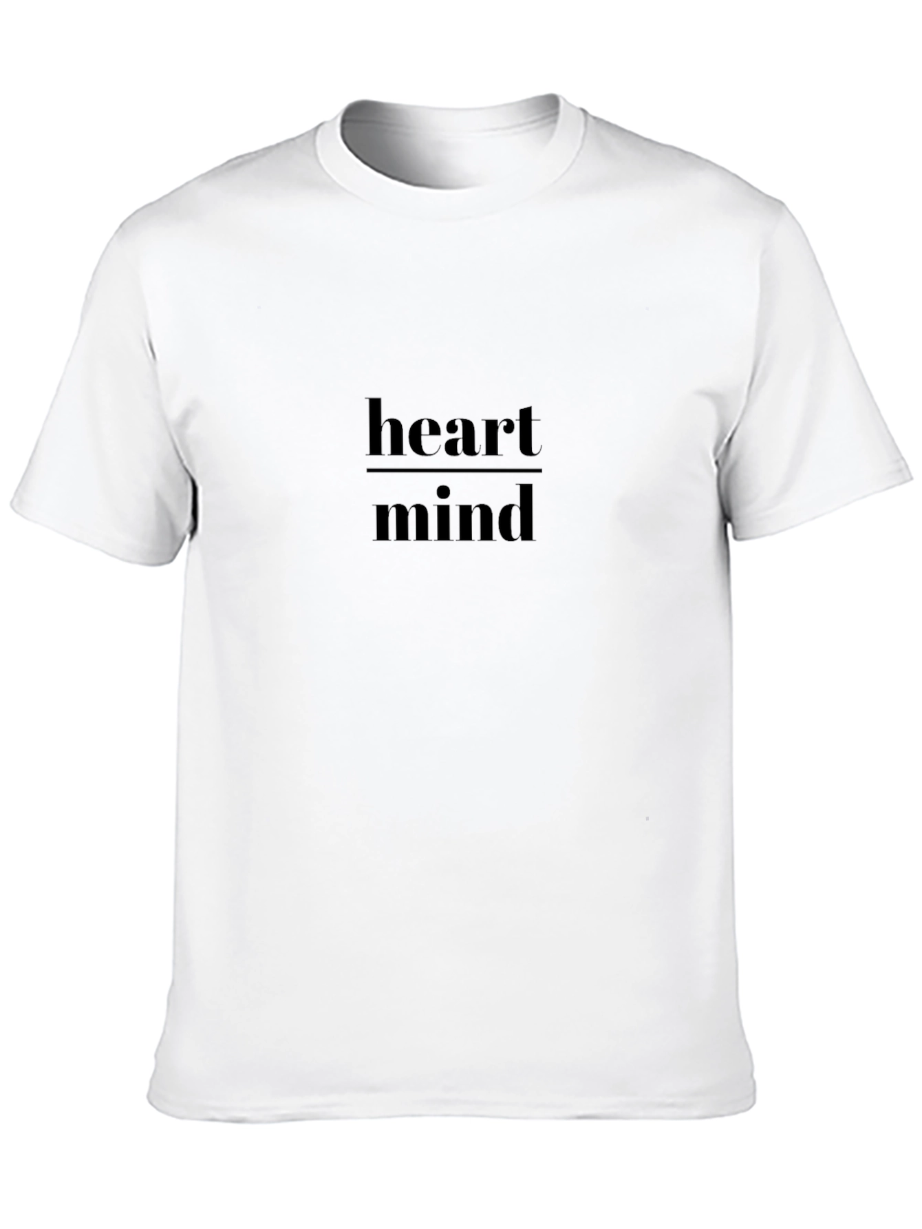Black Heart Over Mind Graphic Tee - Stylish Black T-Shirt view 10