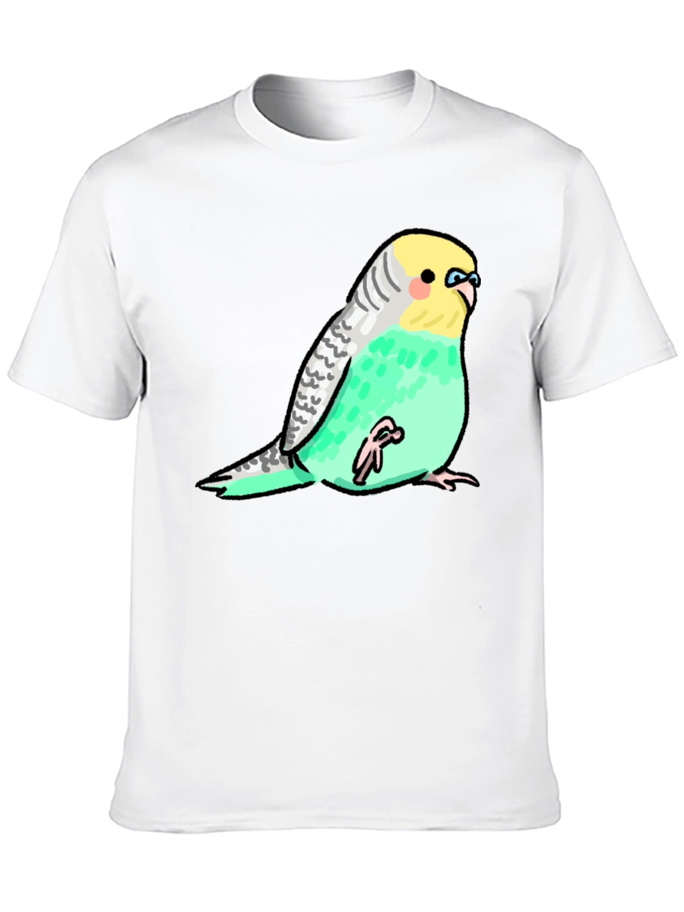 Black Budgie Bird Graphic Tee - Unique Unisex Design view 10