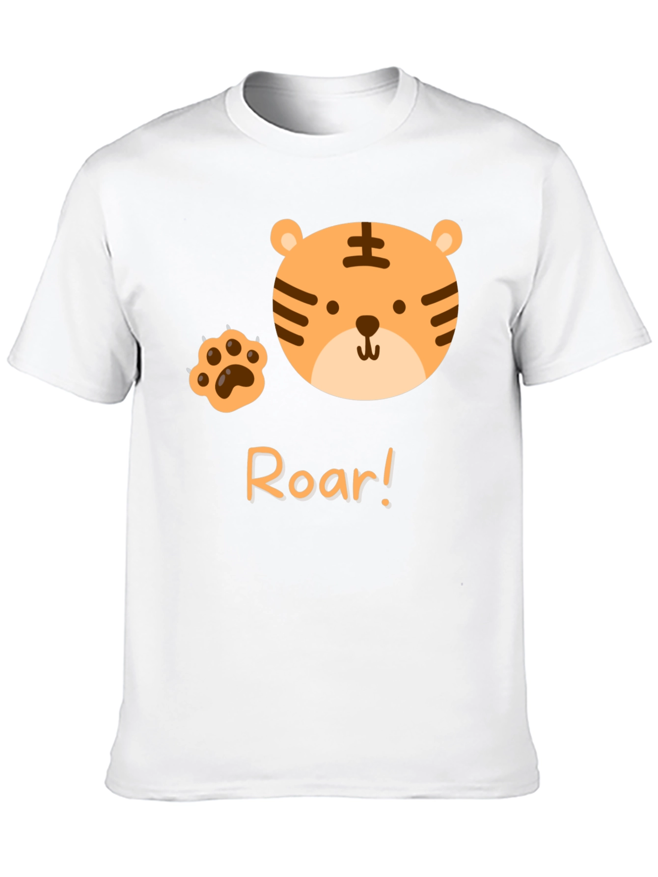 Black Roar Tiger Graphic Tee - Cute Black T-Shirt view 10