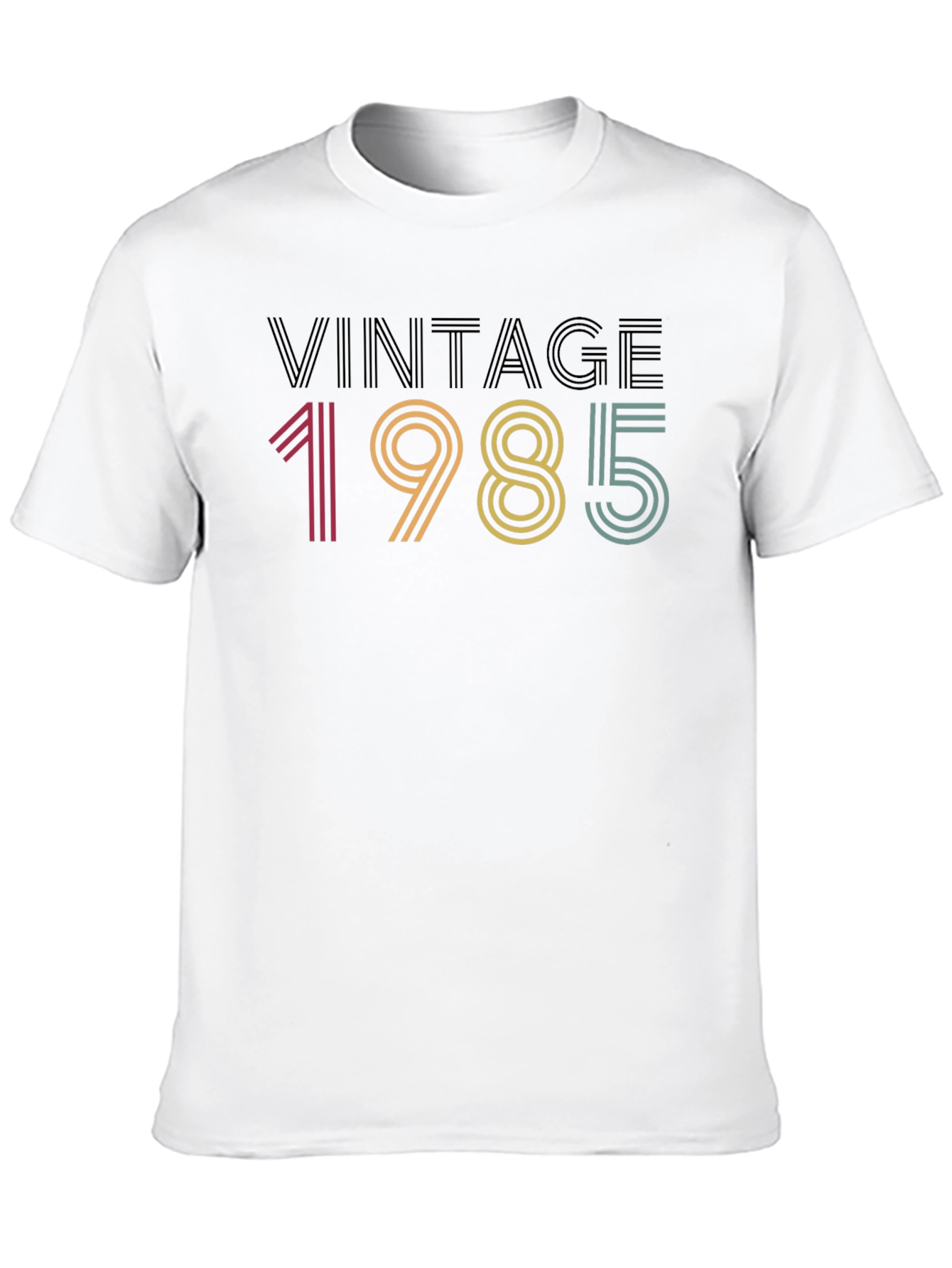 Black Vintage 1985 Graphic Tee - Retro Style view 10
