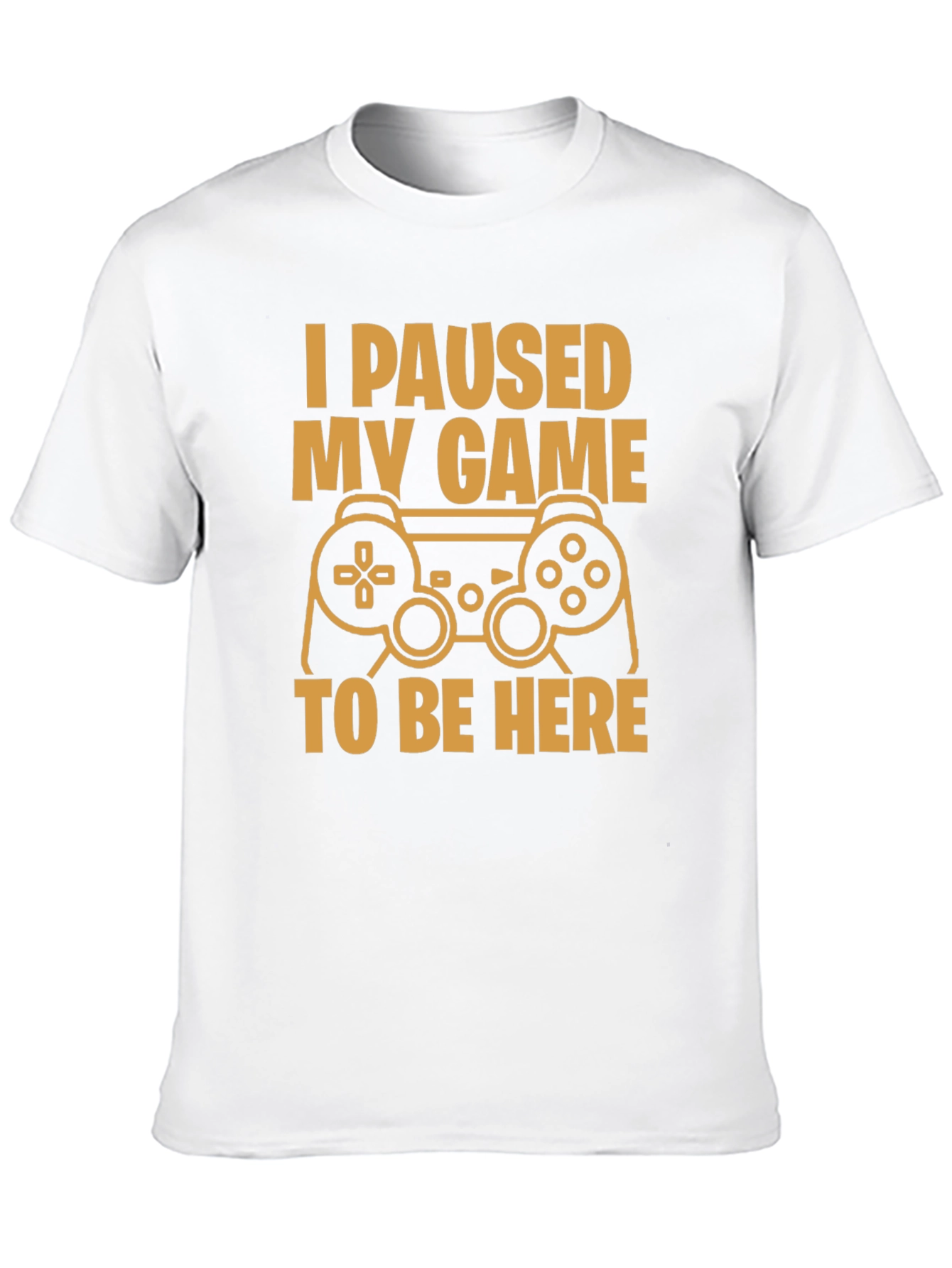Black I Paused My Game Funny Gamer T-Shirt view 10