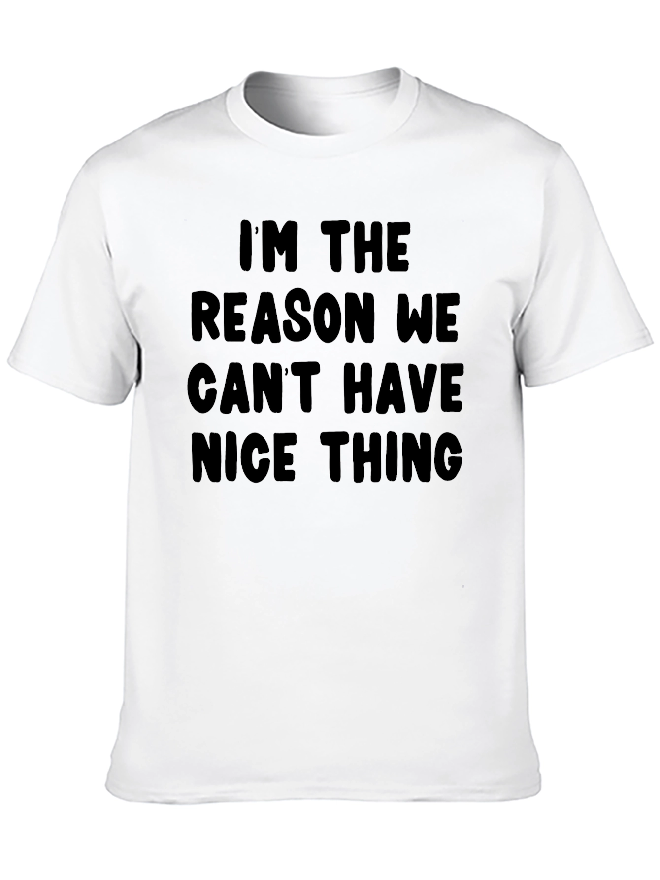 Black I'm the Reason We Can't Have Nice Things T-Shirt view 10