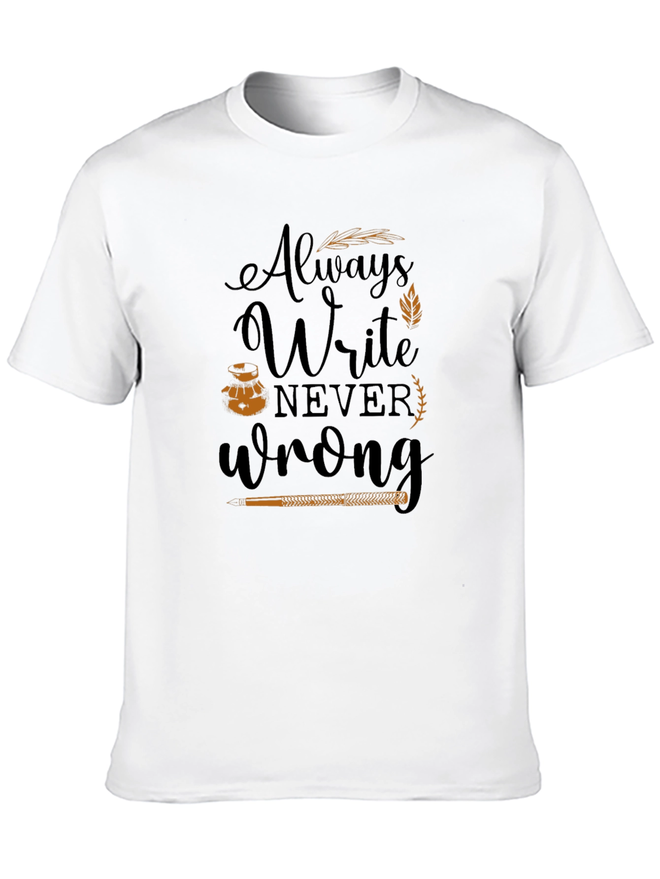 Black Always Write Graphic Tee - Black view 10