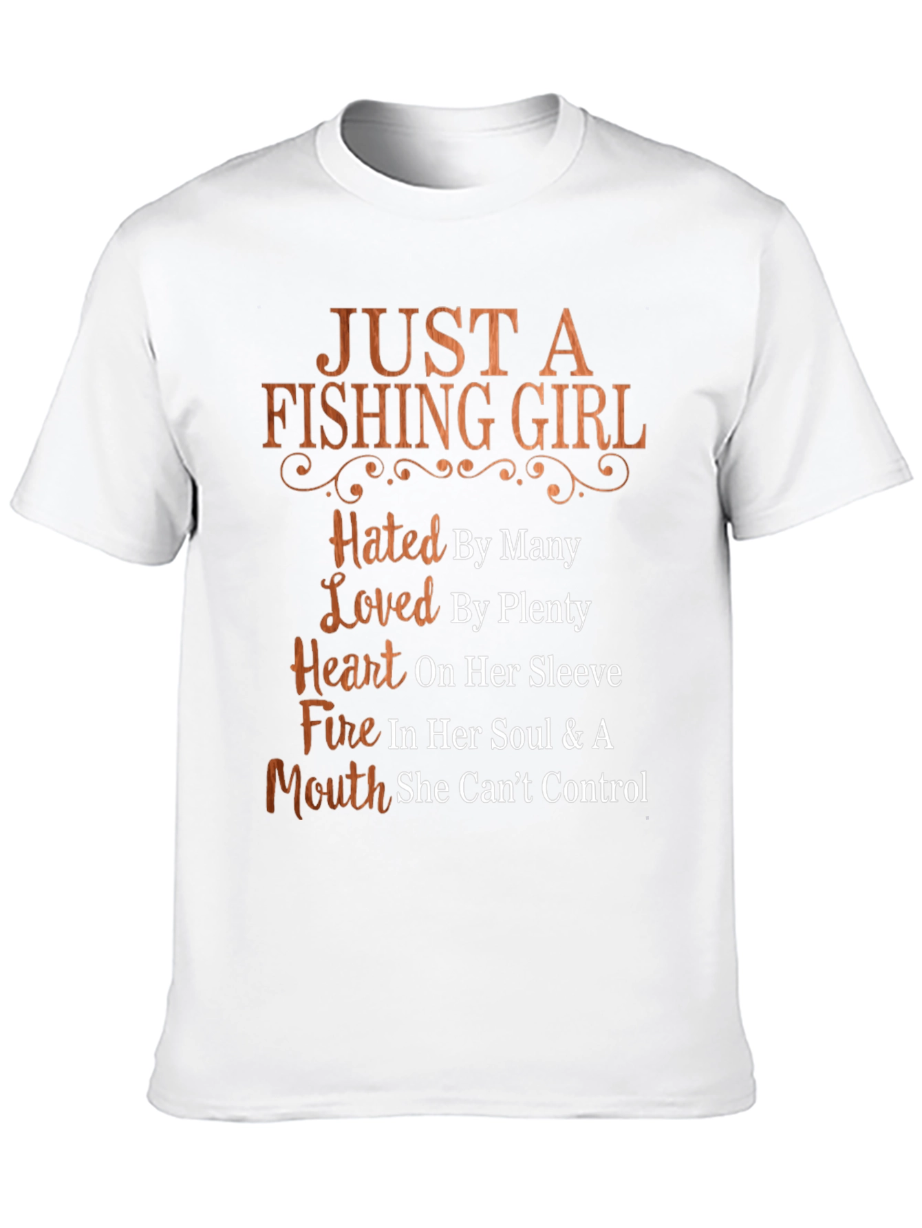 Black Fishing Girl T-Shirt - Hated by Many, Loved by Plenty view 10