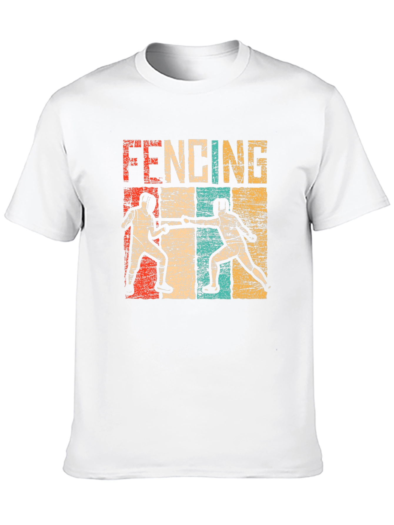 Black Vintage Fencing T-Shirt view 10