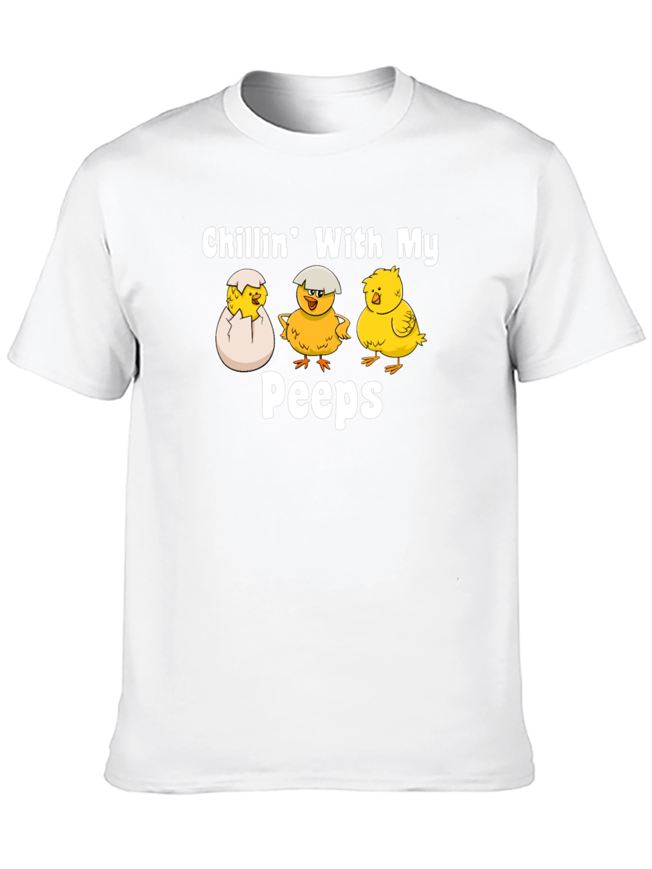 Black Chillin' With My Peeps Graphic Tee view 10