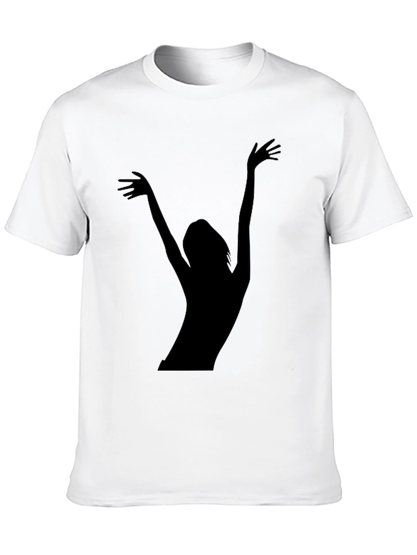 Black Silhouette Graphic Tee - Black Unisex T-Shirt view 10