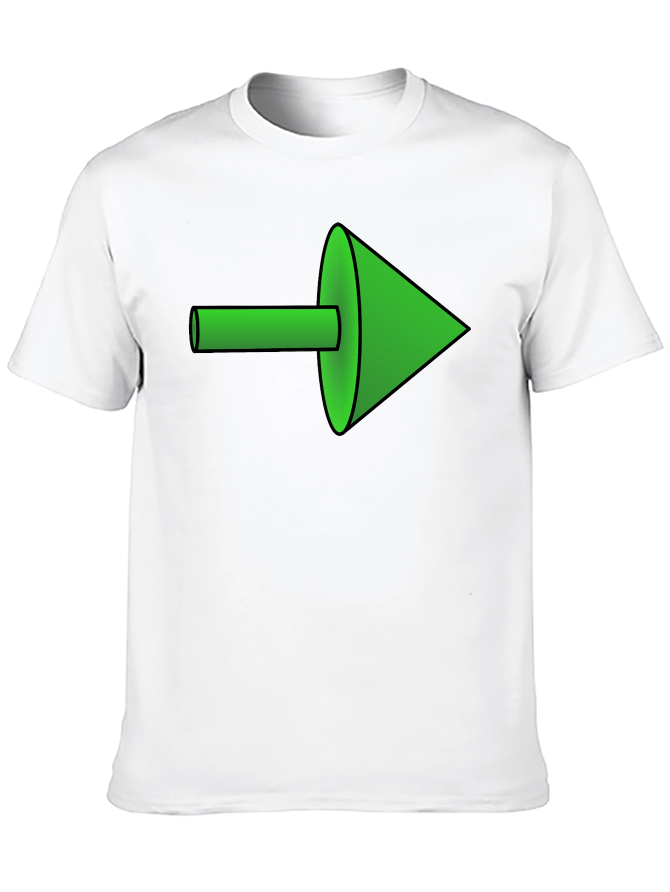 Black Green Arrow Graphic Black Tee view 10