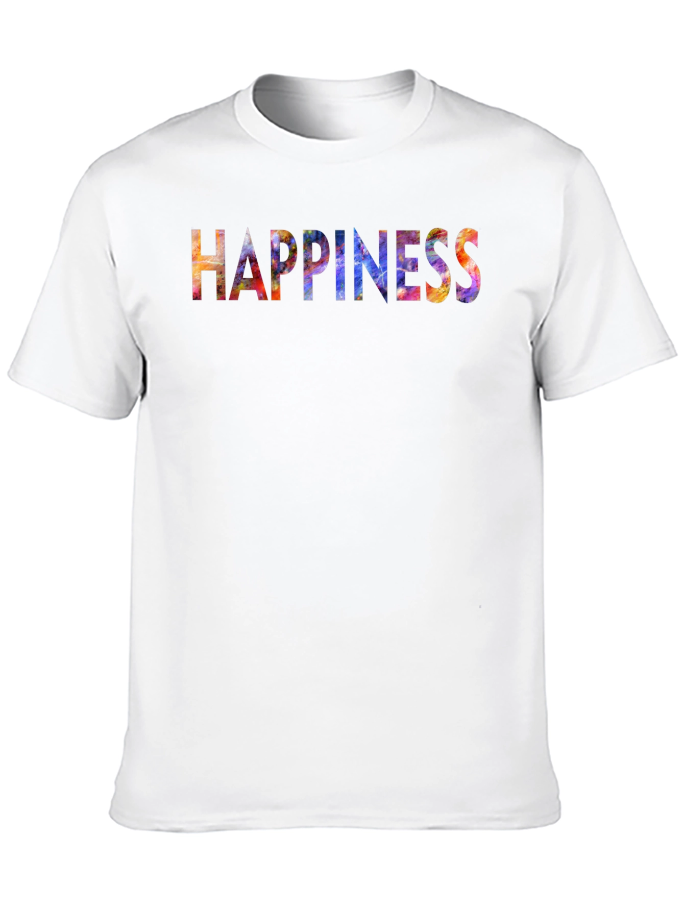 Black Happiness Graphic T-Shirt - Men's Black Tee view 10