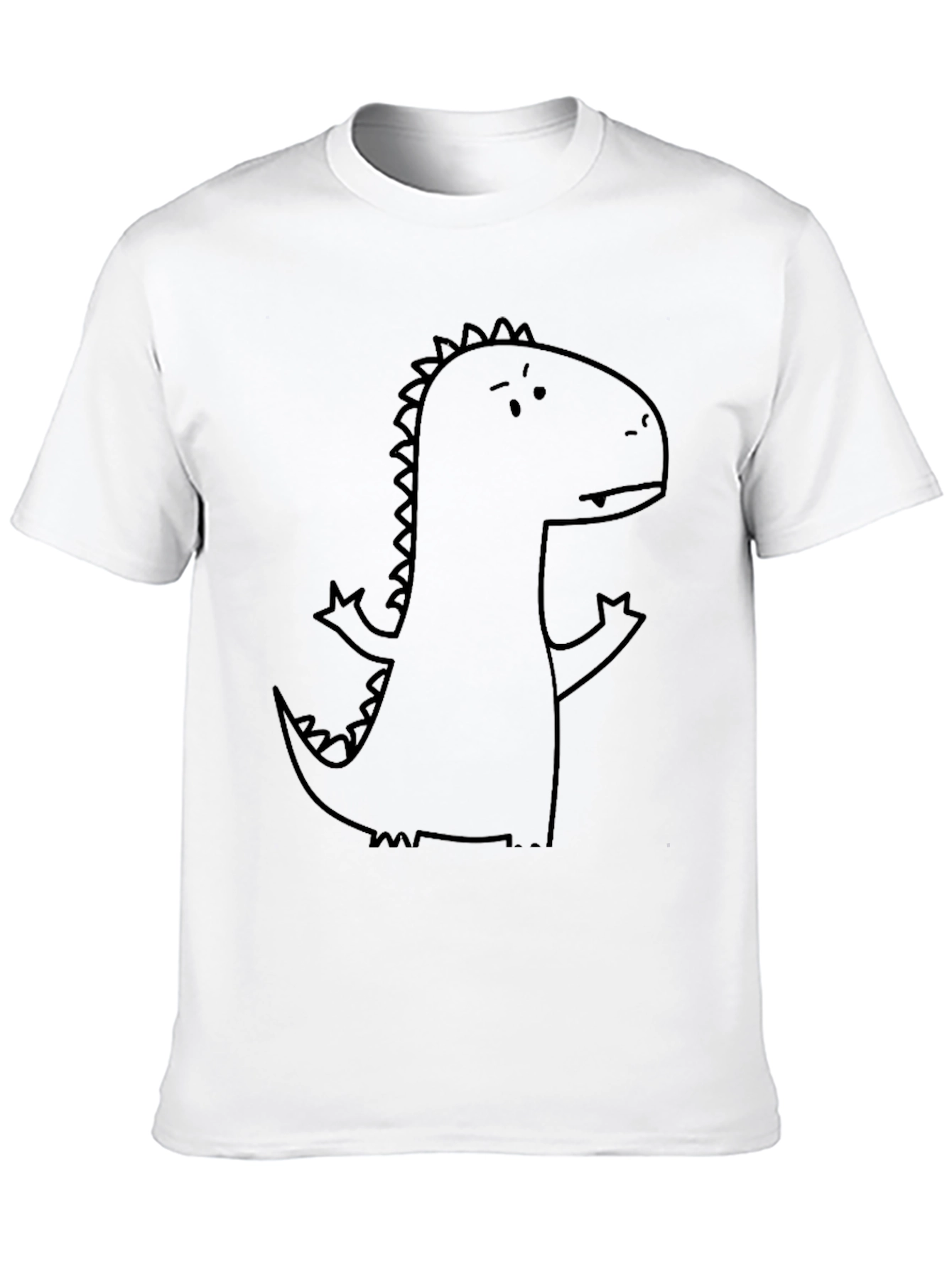 Black Dinosaur Graphic Black T-Shirt view 10