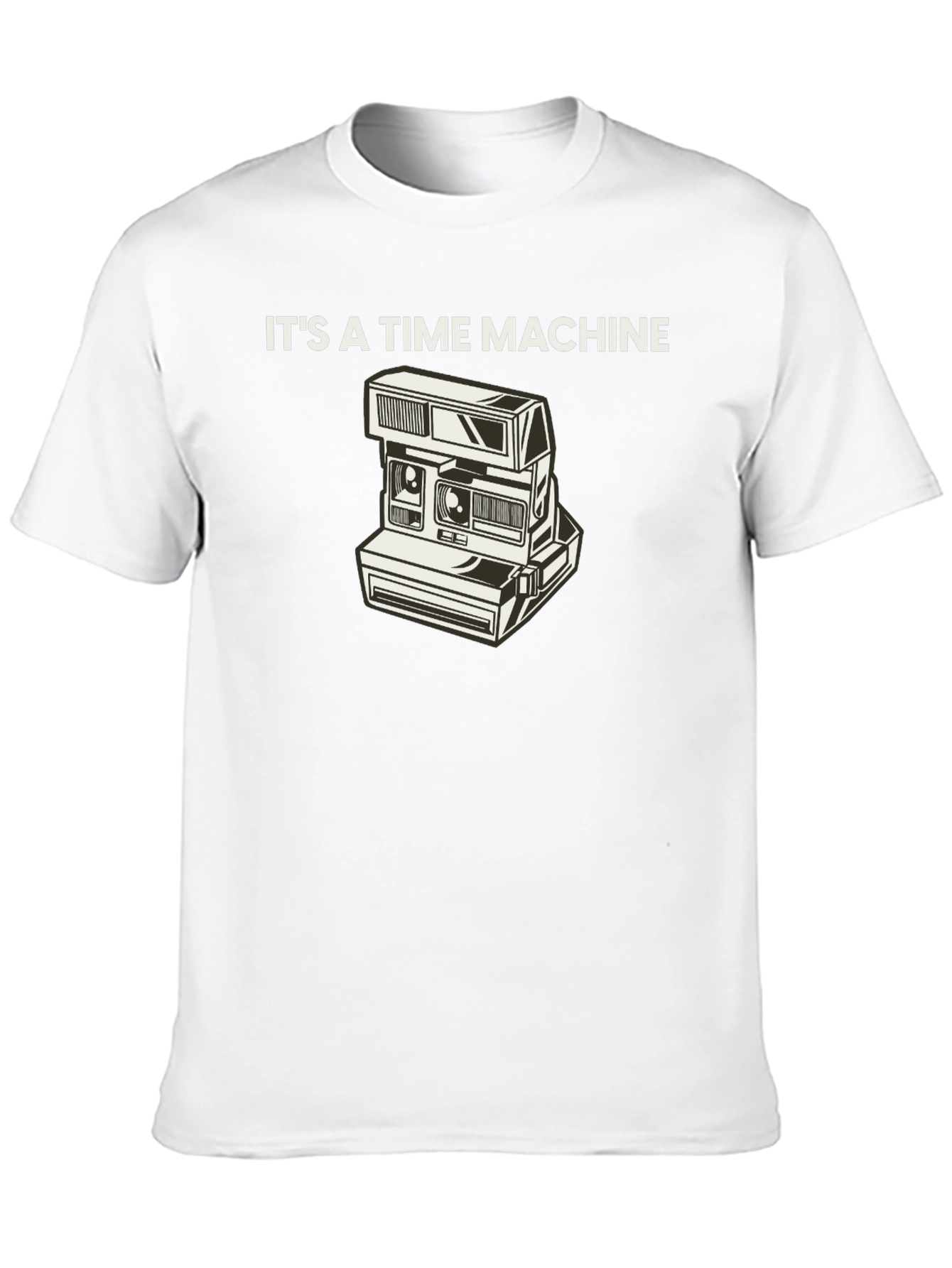 Black Retro Camera Time Machine Graphic Tee - Black view 10