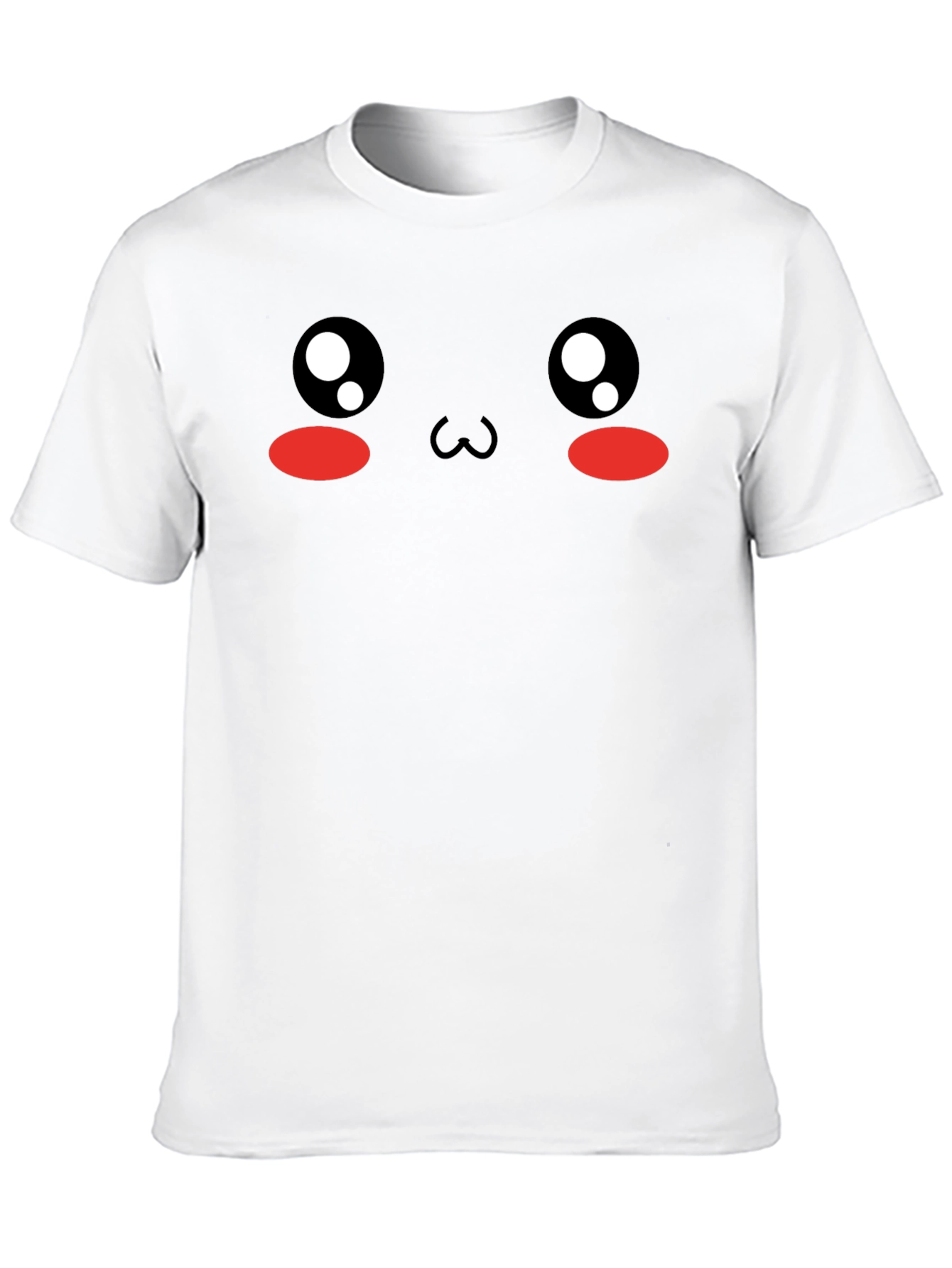 Black Kawaii Face T-Shirt - Cute Anime Style view 10