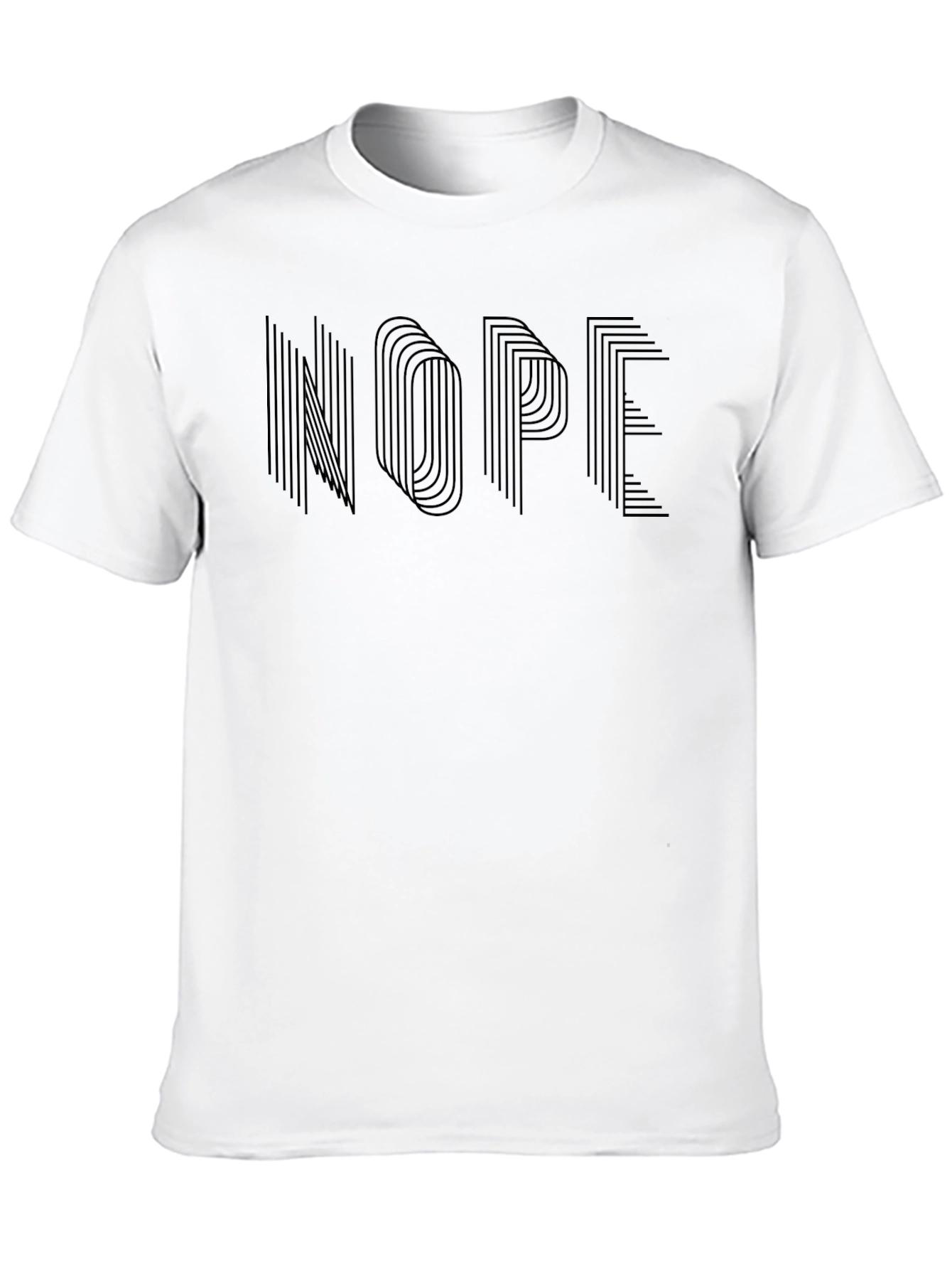 Black Nope Graphic Tee - Modern Minimalist Design view 10