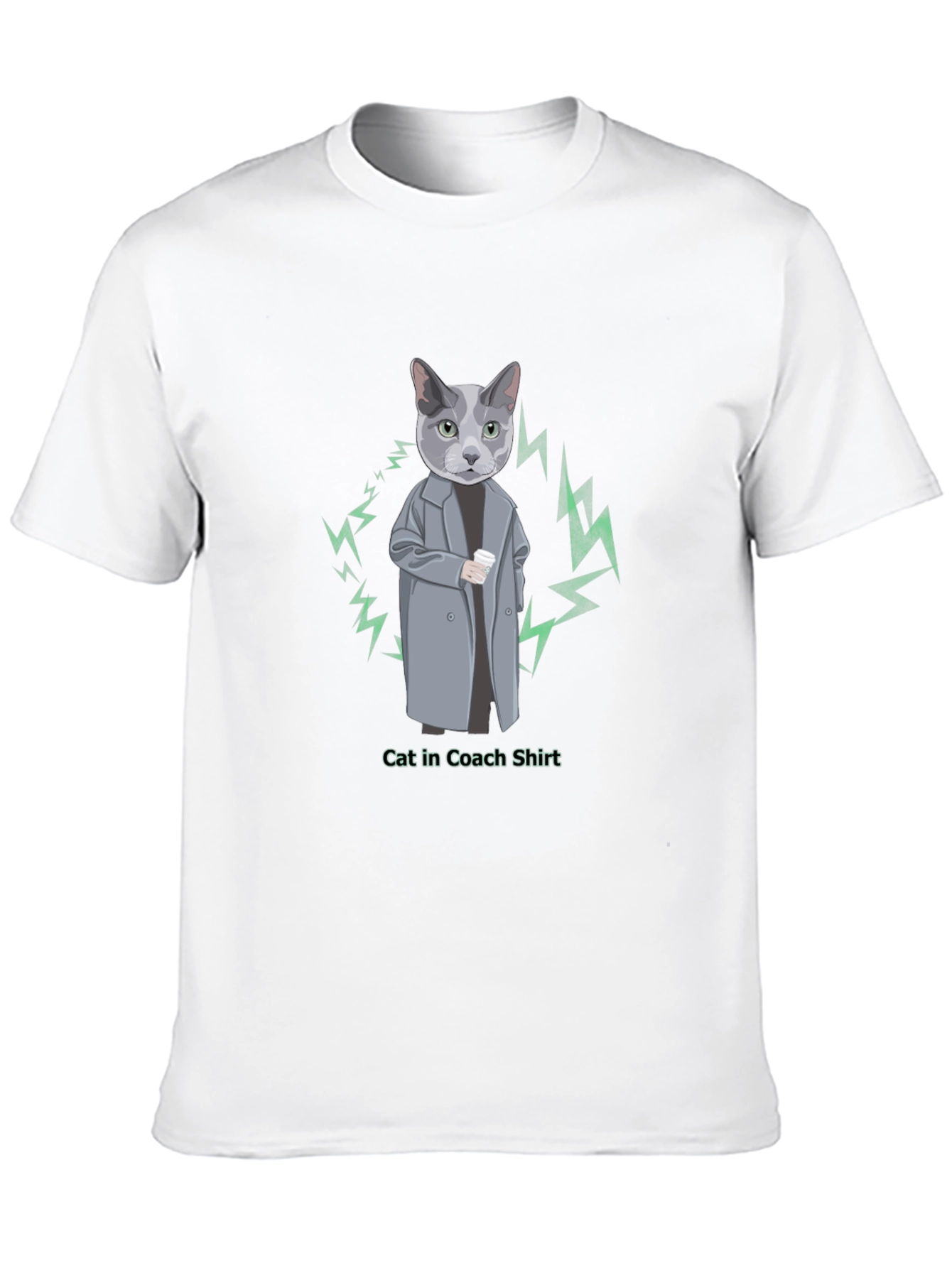 Black Cool Cat in Coach T-Shirt view 10