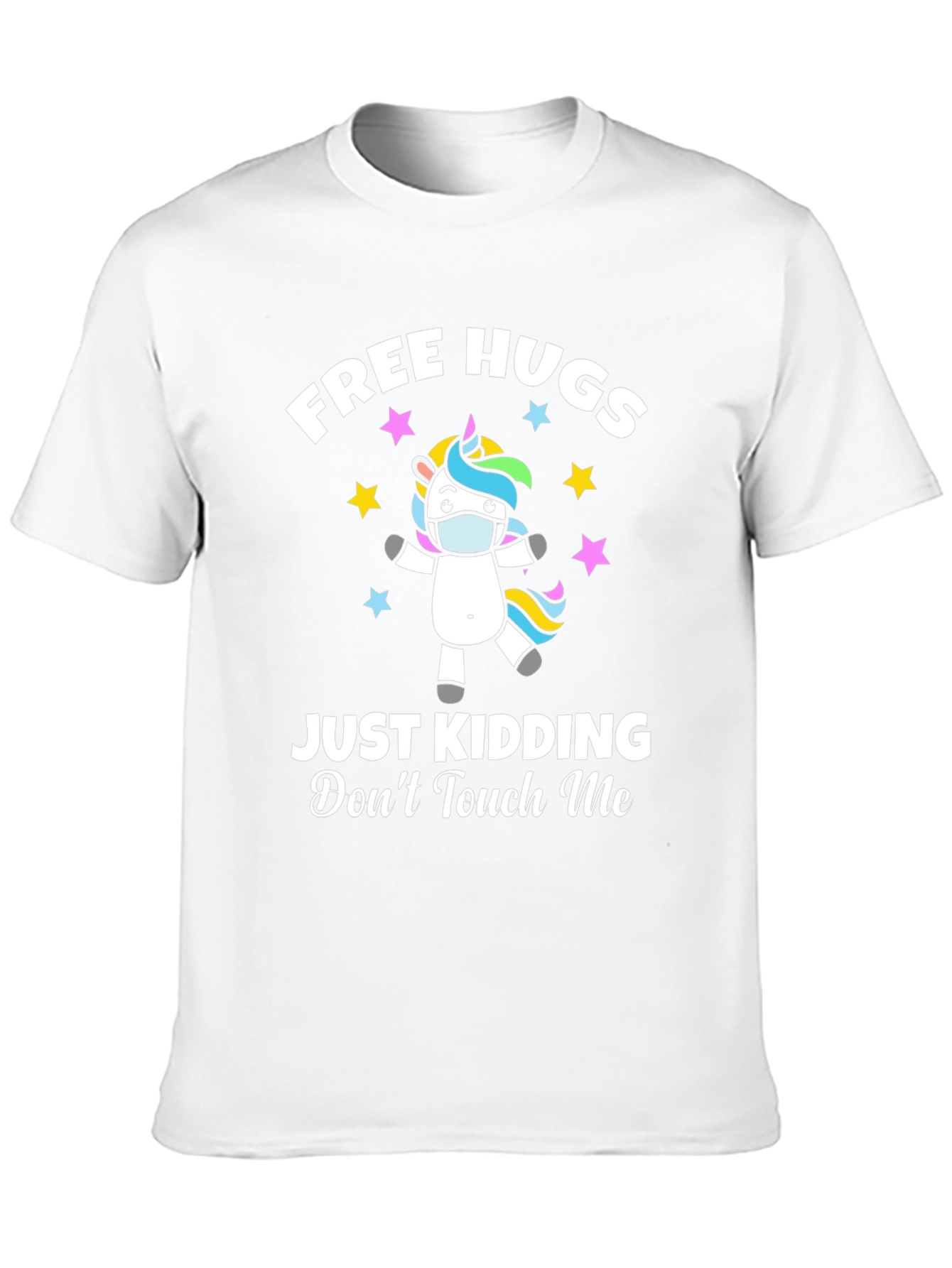 Black Free Hugs - Just Kidding T-Shirt view 10