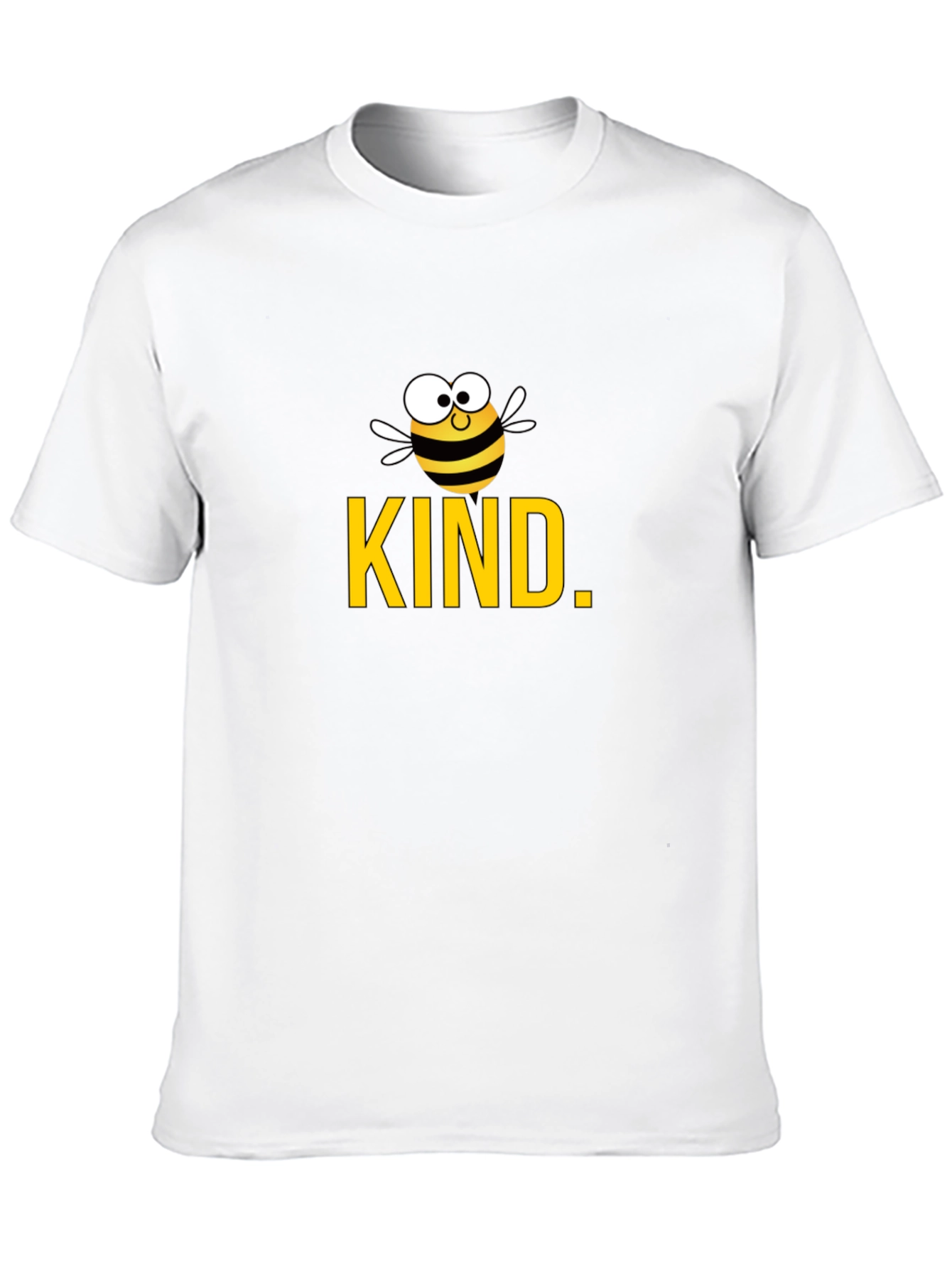 Black Be Kind Bee Graphic Tee - Black Cotton T-Shirt view 10