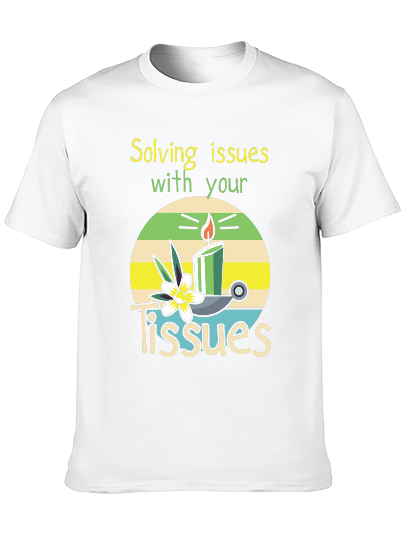 Black Solving Issues with Tissues T-Shirt view 10