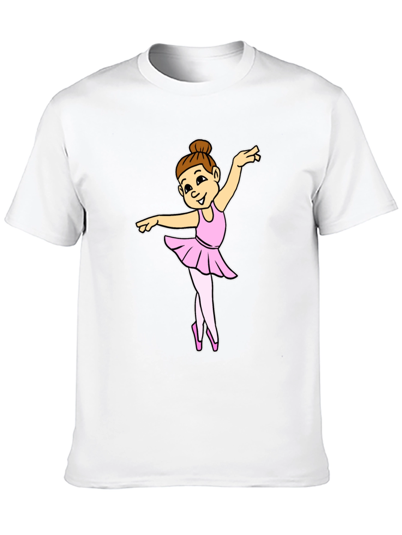 Black Ballerina Girl Black T-Shirt view 10