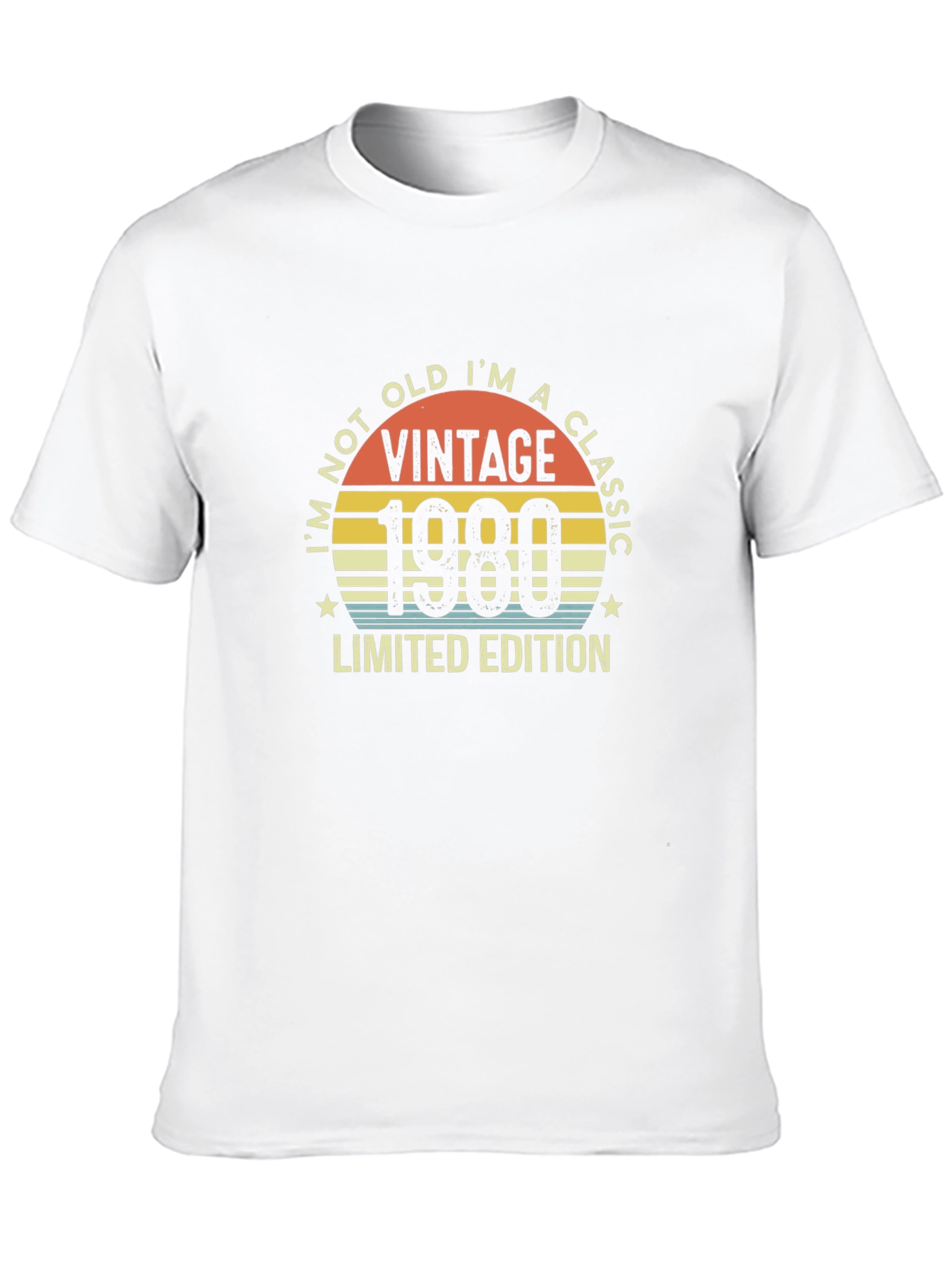 Black Vintage 1980 Limited Edition T-Shirt view 10