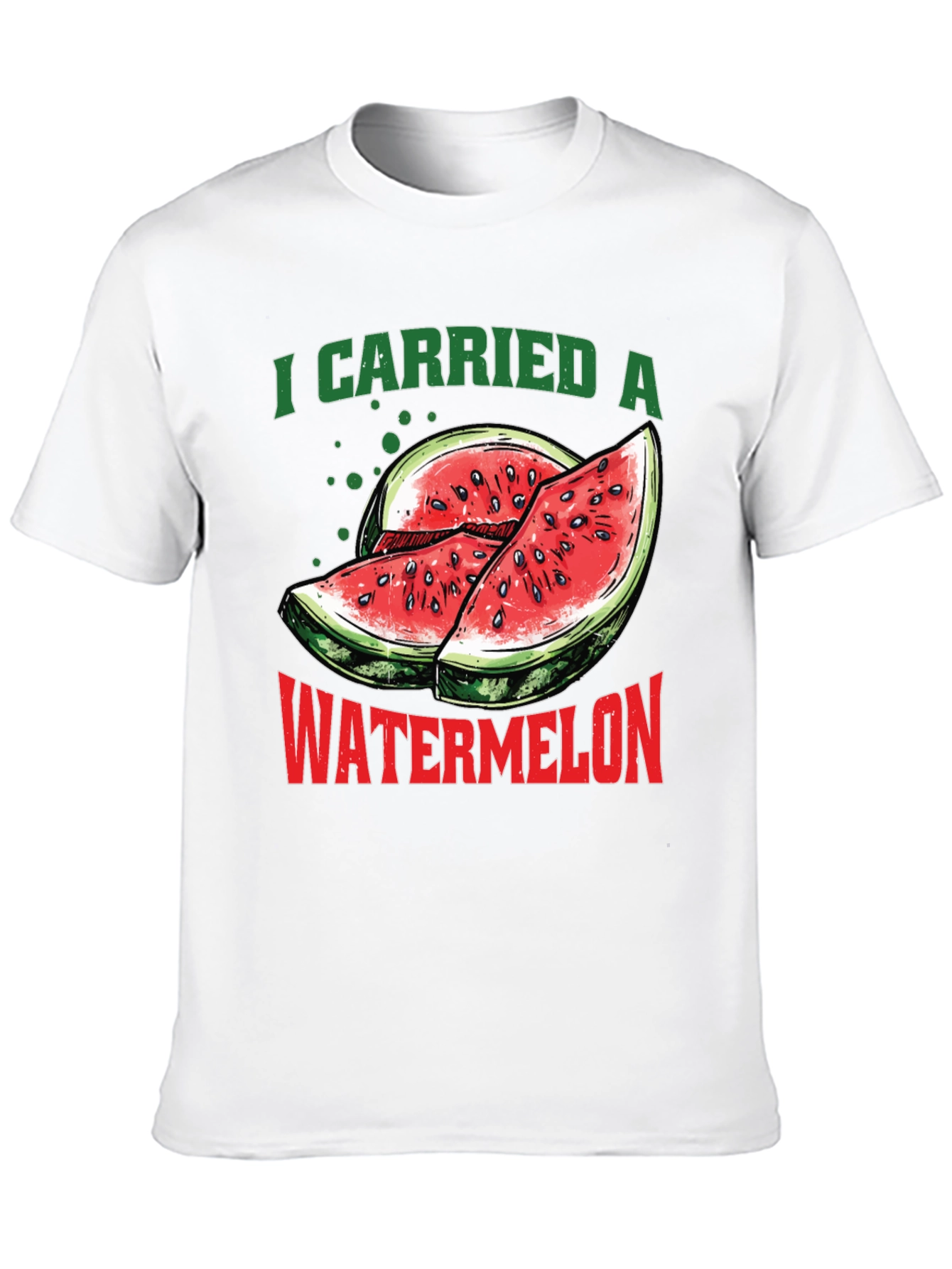 Black I Carried A Watermelon Graphic T-Shirt view 10