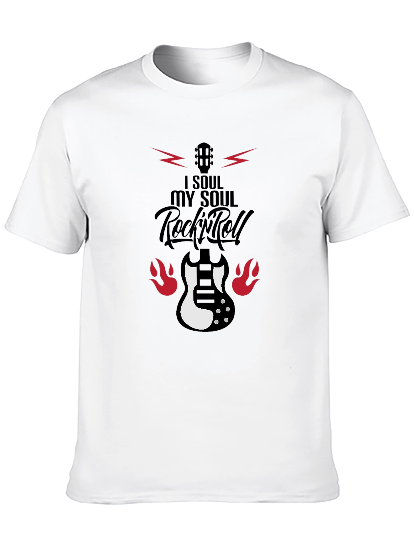 Black I Soul My Soul Rock n Roll Black T-Shirt view 10