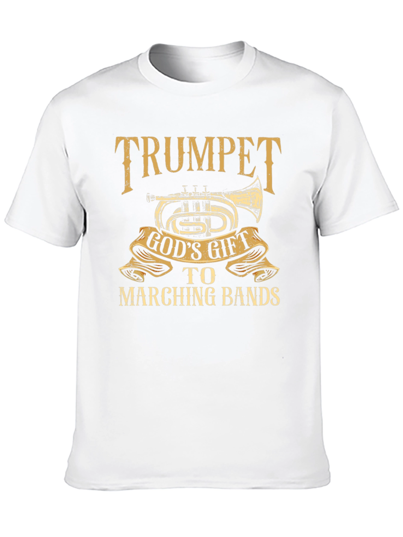 Black Trumpet God's Gift T-Shirt - Marching Band Tee view 10