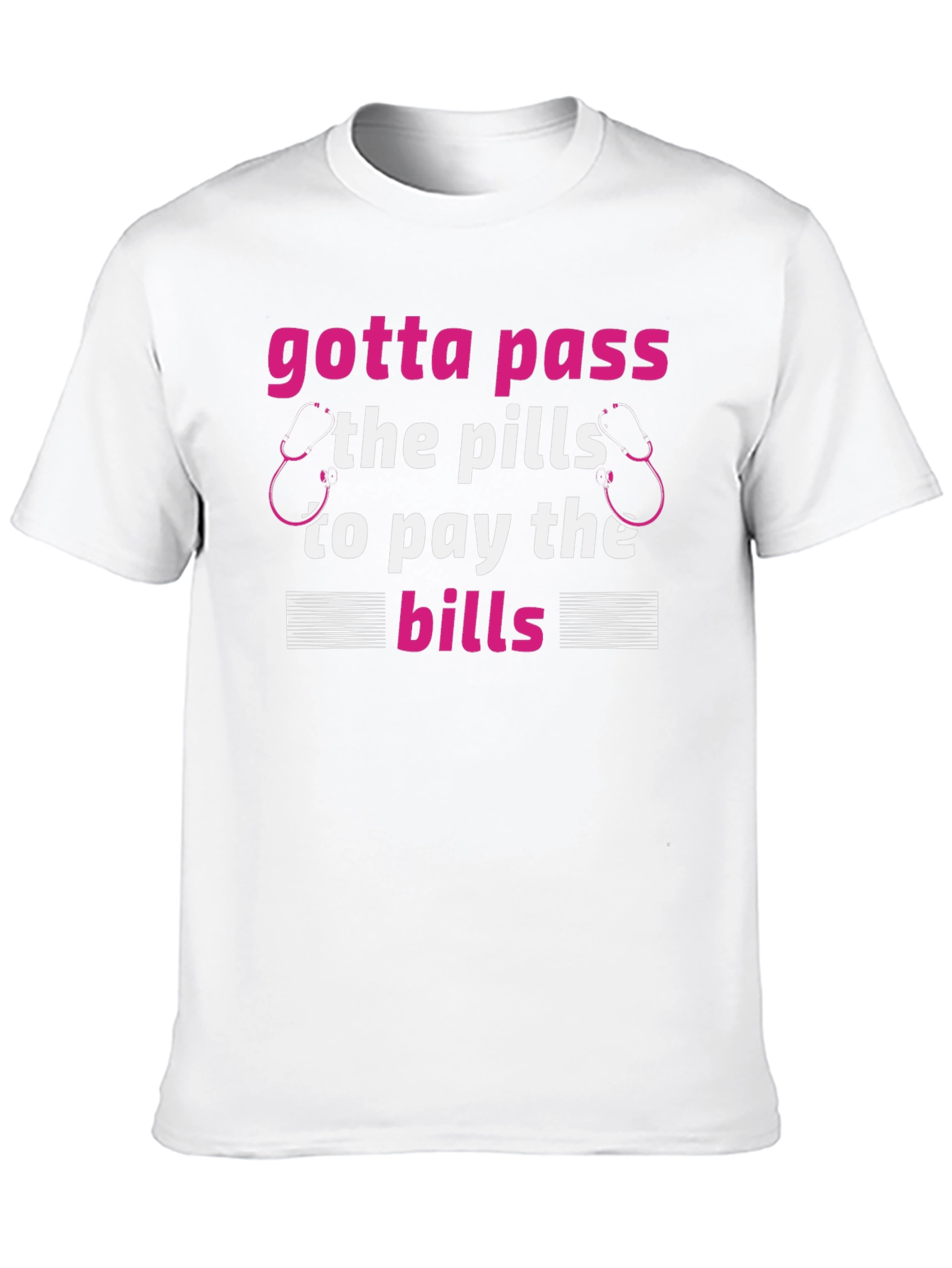 Black Gotta Pass the Pills T-Shirt view 10