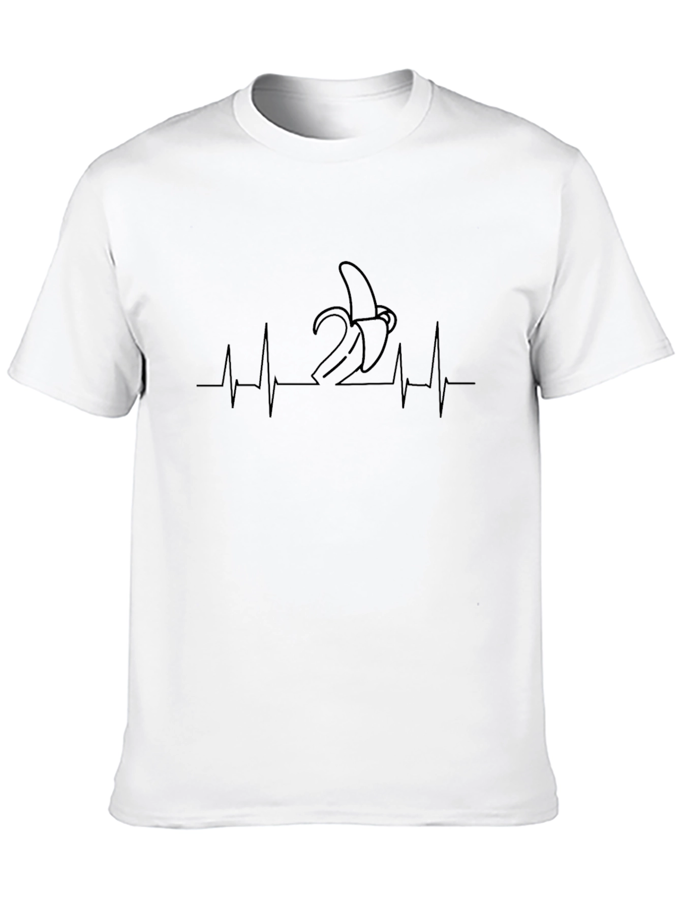 Black Banana Heartbeat Tee - Funny Graphic T-Shirt view 10