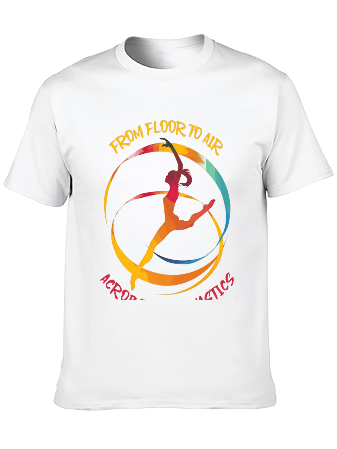Black Acrobatics T-Shirt: From Floor to Air Graphic Tee view 10