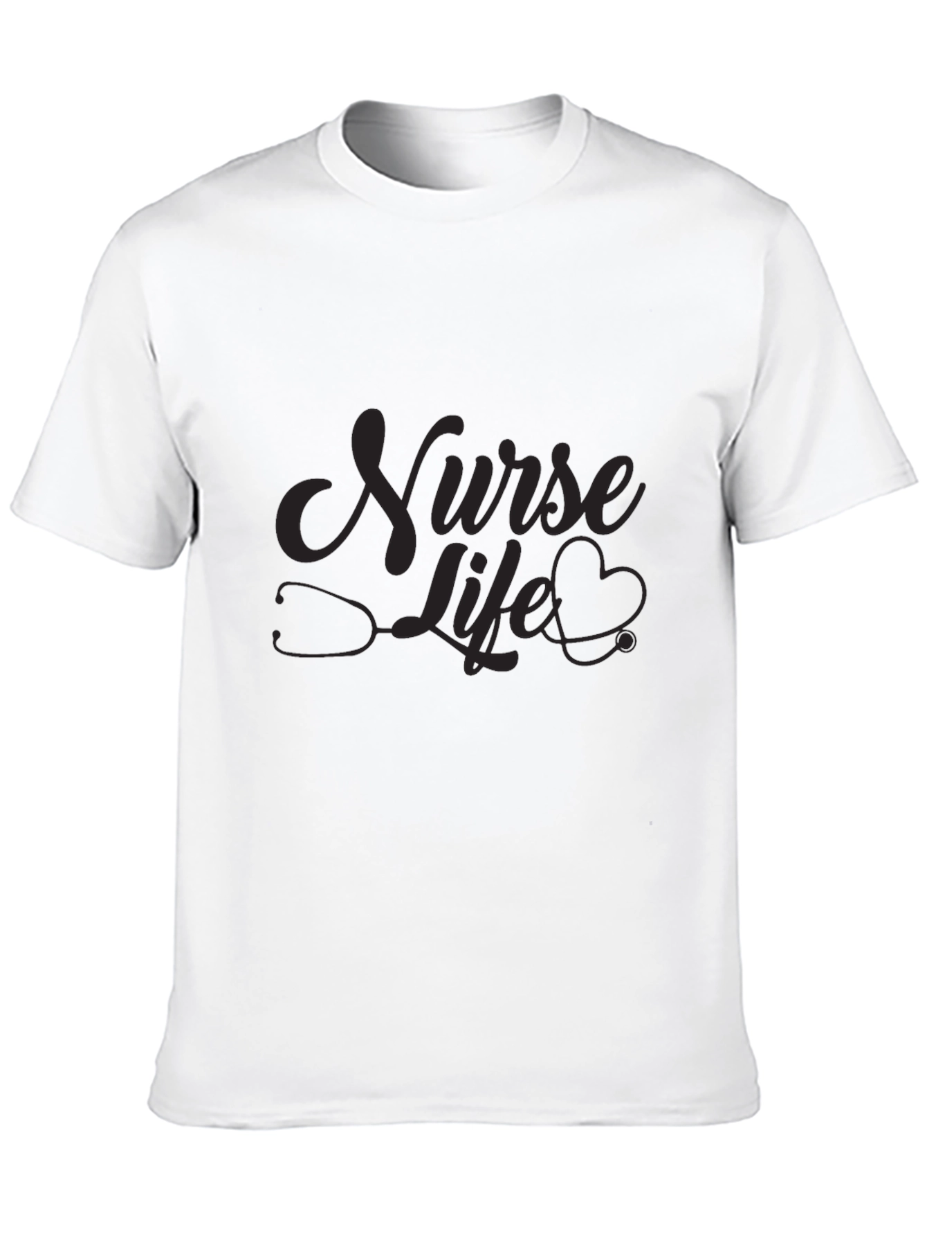 Black Nurse Life Graphic Tee - Comfortable Cotton Blend view 10