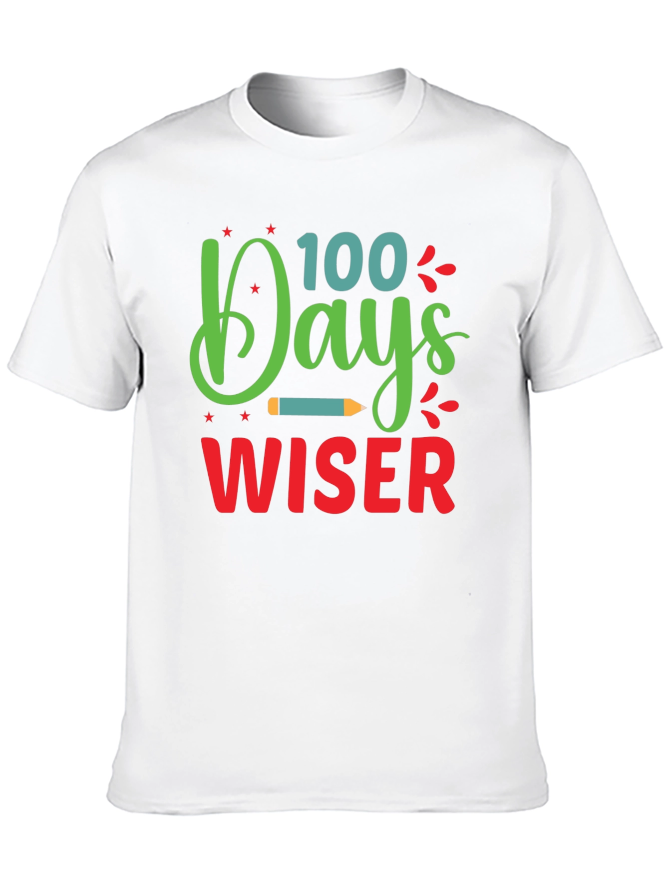 100 Days Wiser T-Shirt - Back to School Apparel - 10