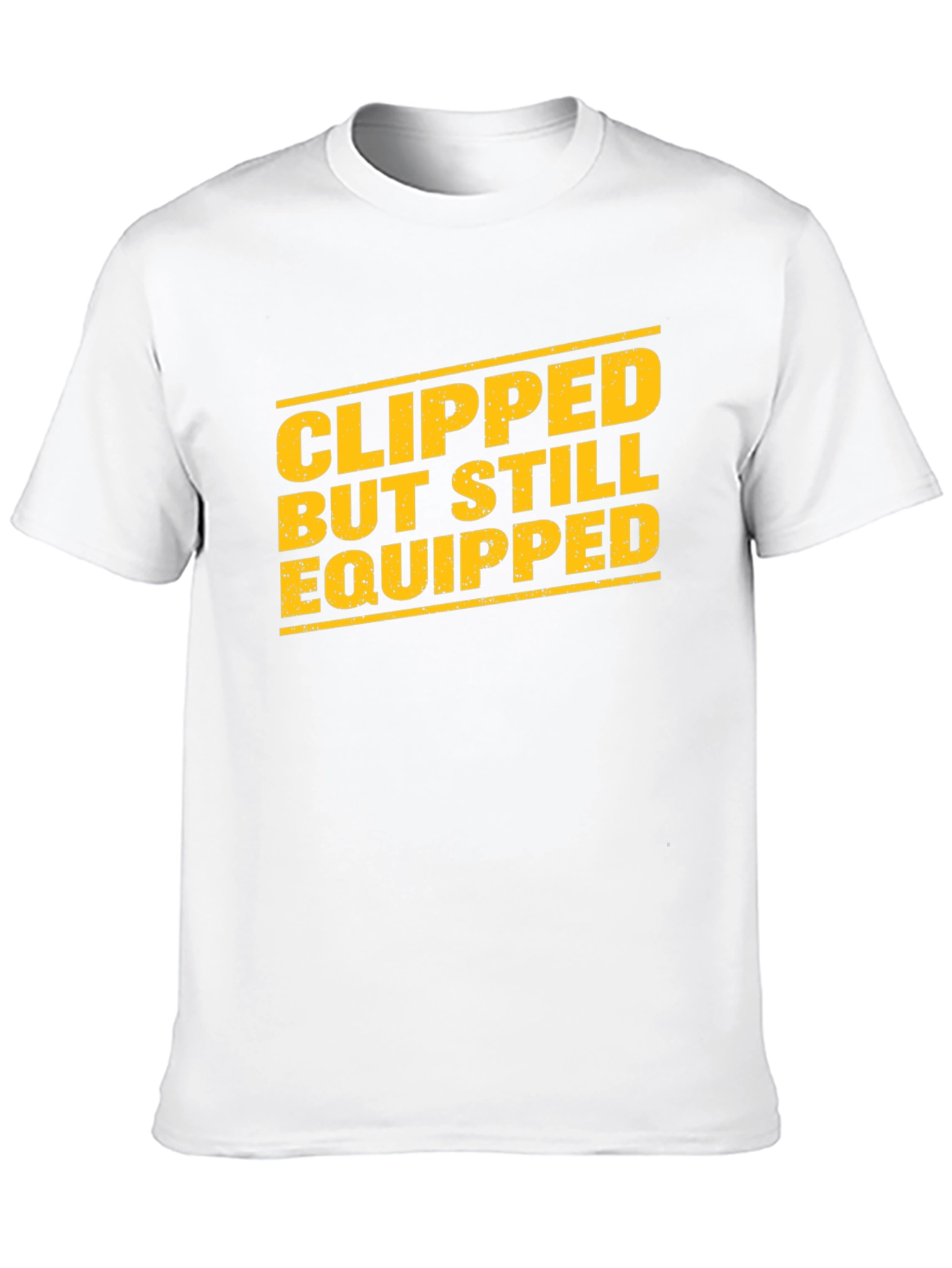 Black Clipped But Still Equipped Graphic T-Shirt view 10