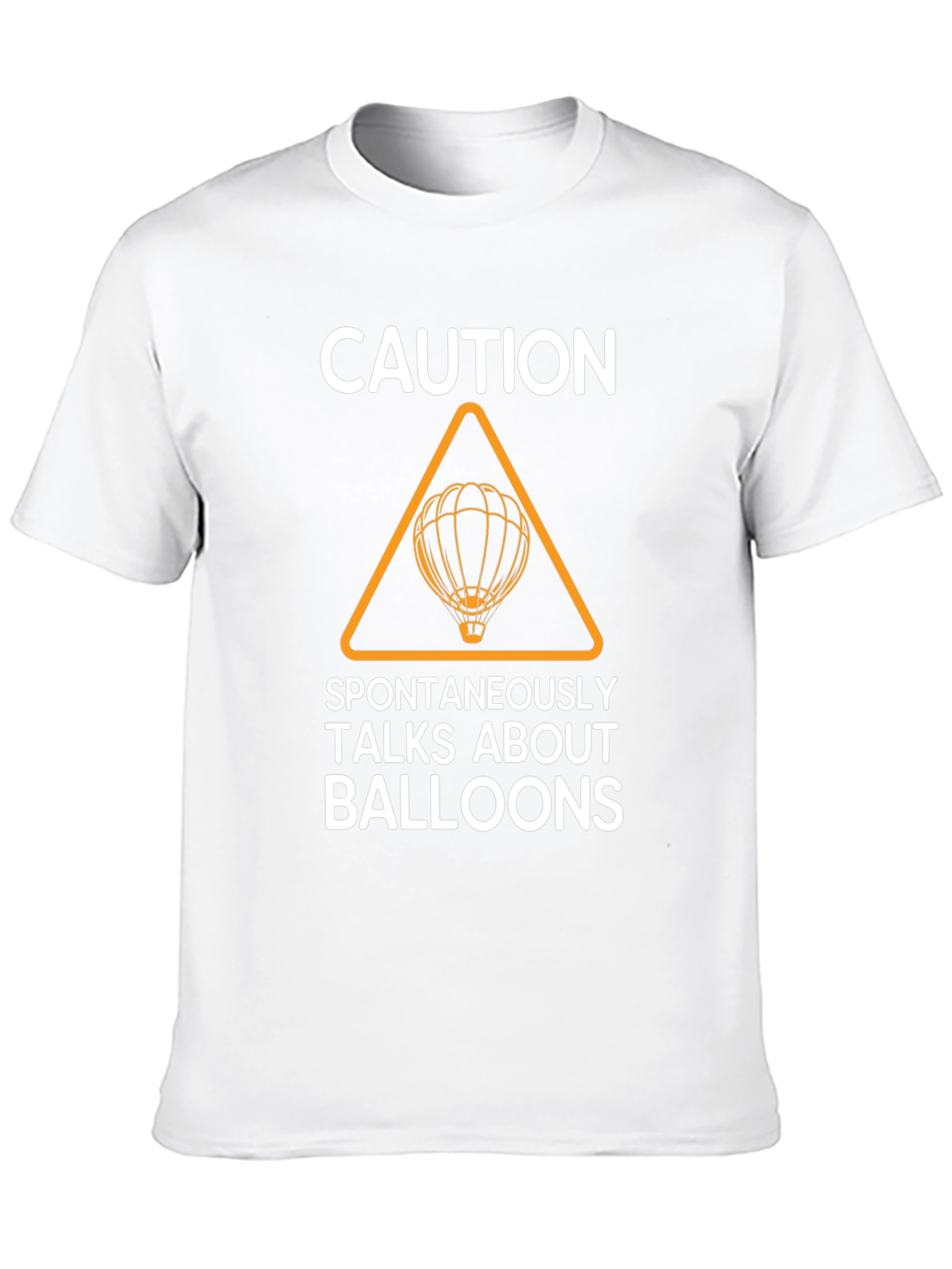 Black Caution Spontaneously Talks About Balloons T-Shirt view 10