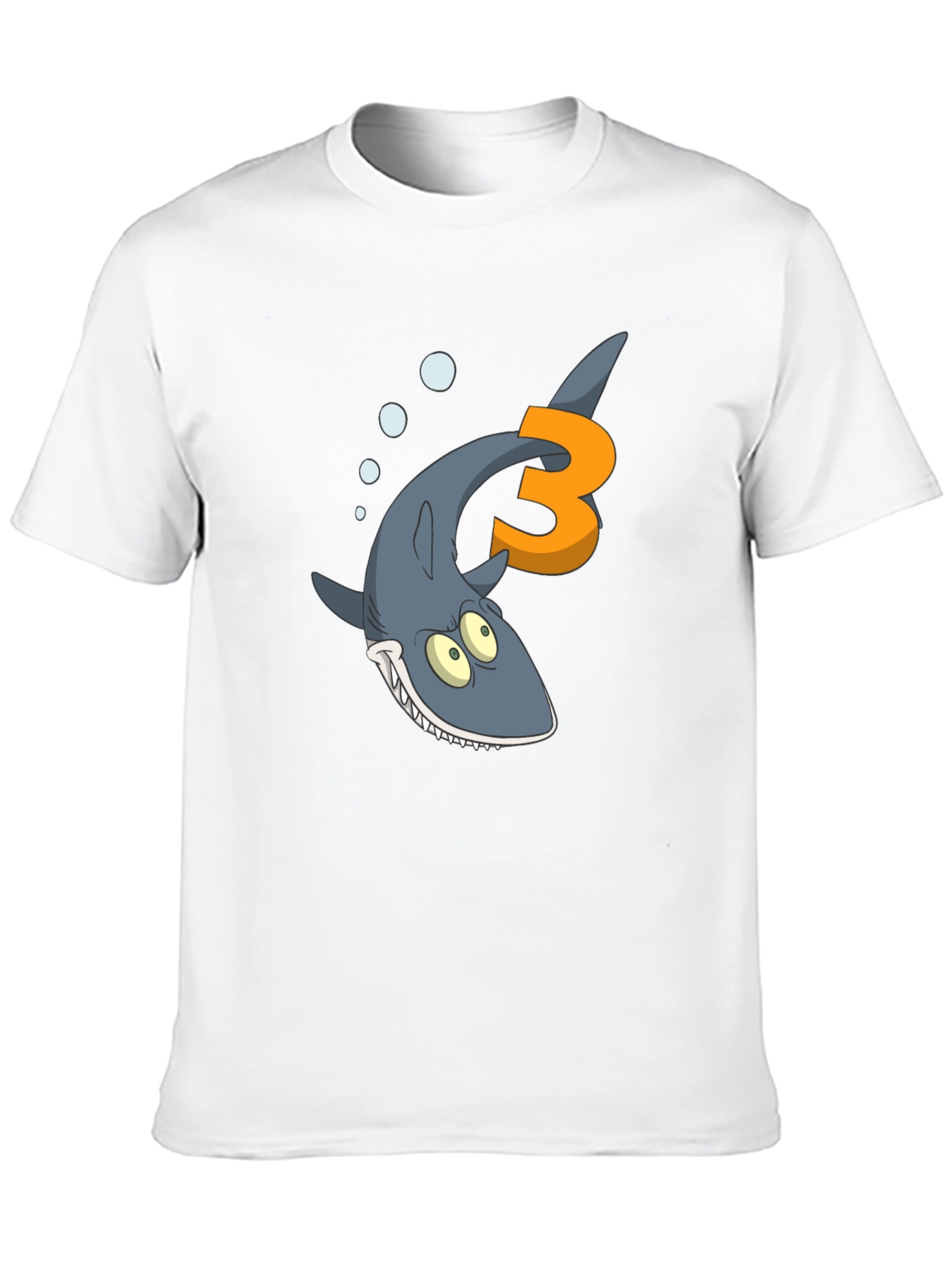Black Shark Birthday T-Shirt - 3rd Birthday Gift view 10