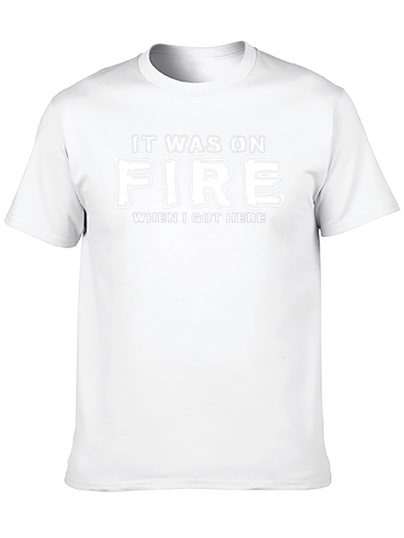 Black It Was On Fire T-Shirt - Novelty Graphic Tee view 10